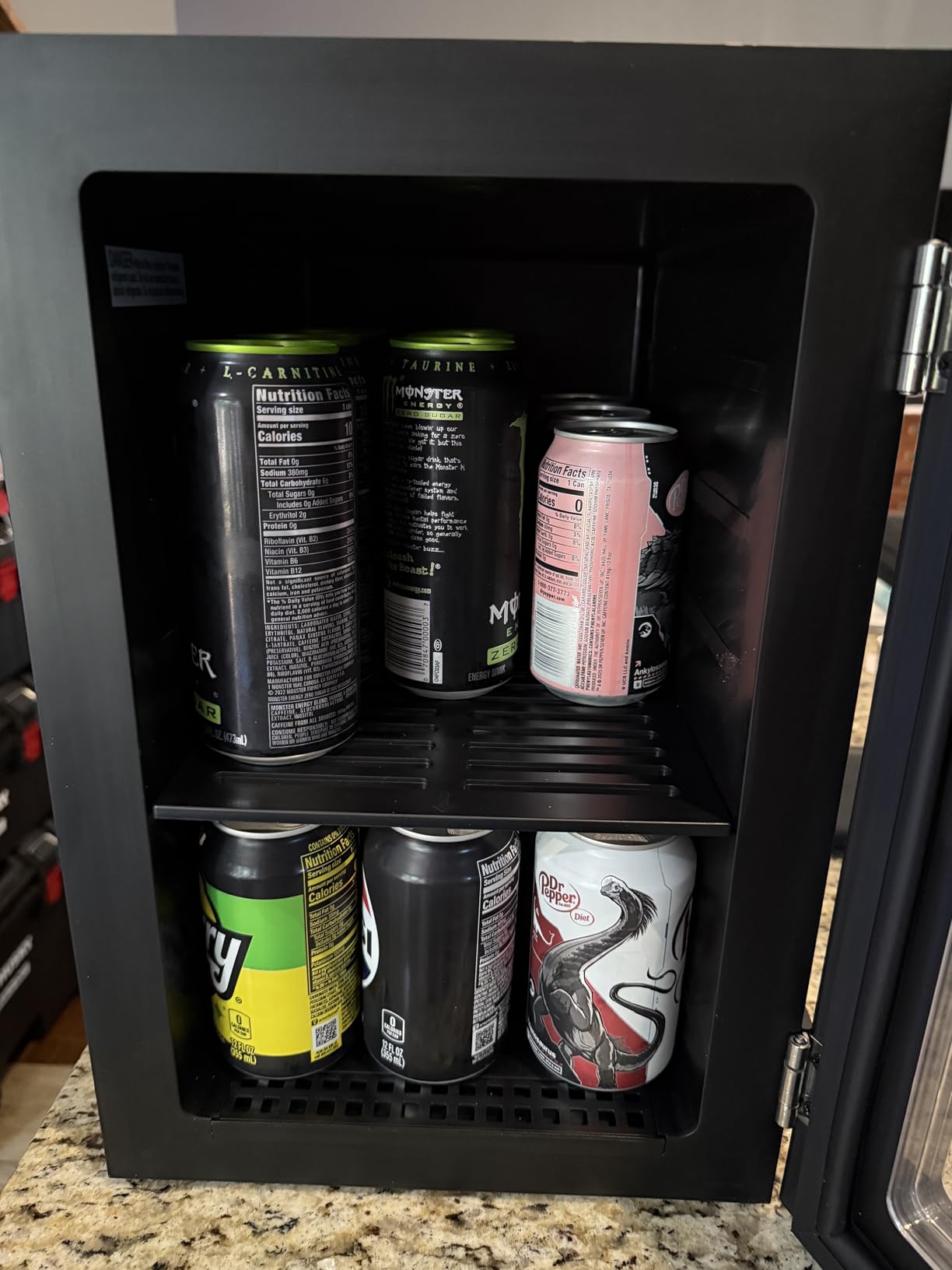 6 Bottles and 6 Cans Compact Beverage Refrigerator, Freestanding Mini Fridge with Temperature Control for Beer Wine, Under Counter Small Refrigerator Adjustable Shelve for Home and Bar Customer Review 6 Bottles and 6 Cans Compact Beverage Refrigerator, Freestanding Mini Fridge with Temperature Control for Beer Wine, Under Counter Small Refrigerator Adjustable Shelve for Home and Bar - Customer Photo 1