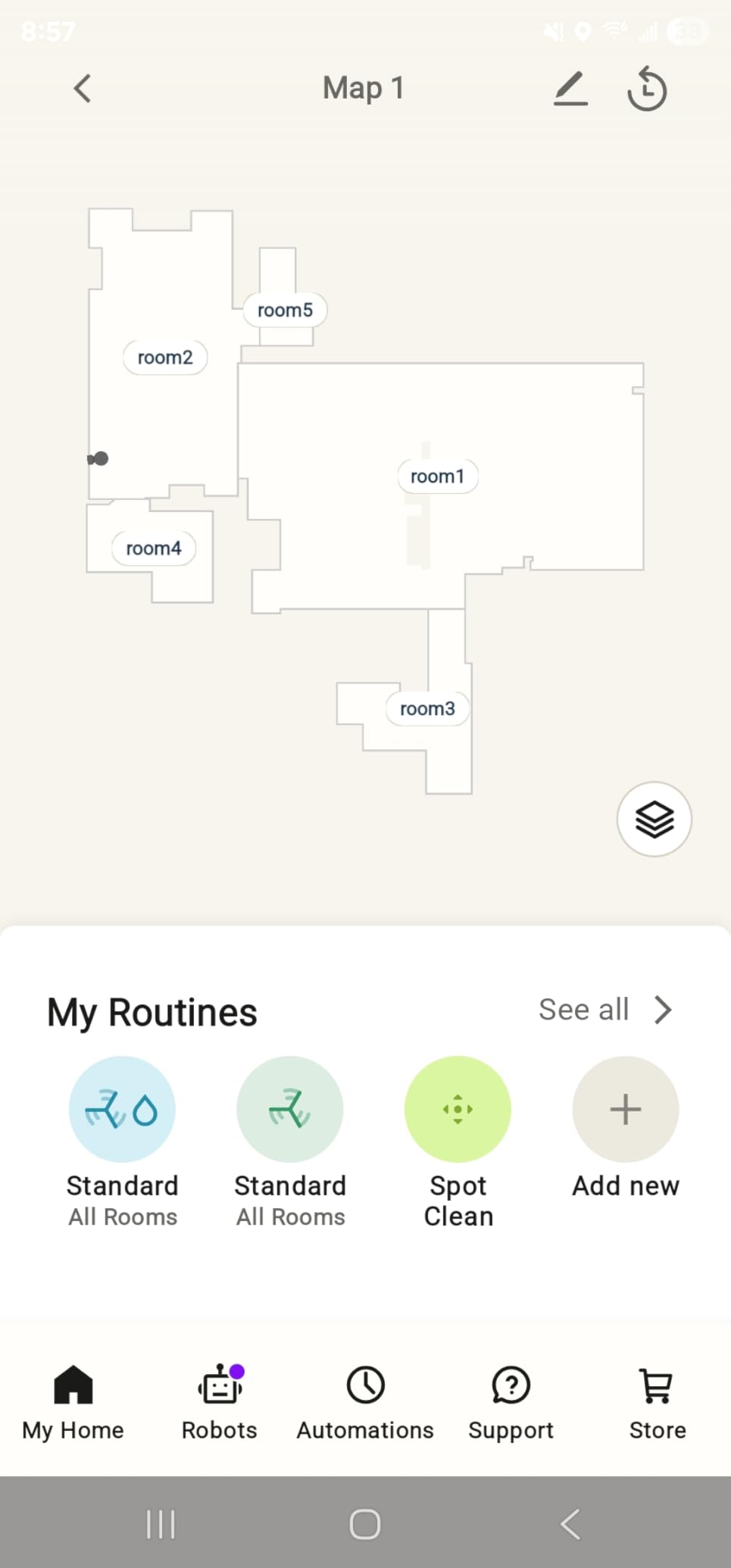 Roomba 104 2in1 Vacuum & Mop Robot - Self-Empties for 75 Days, Intense Power-Lifting Suction, Vacuums All Floors, Ideal for Pet Hair, LiDAR Smart Navigation Mapping, Mops Hard Floors customer photo 1