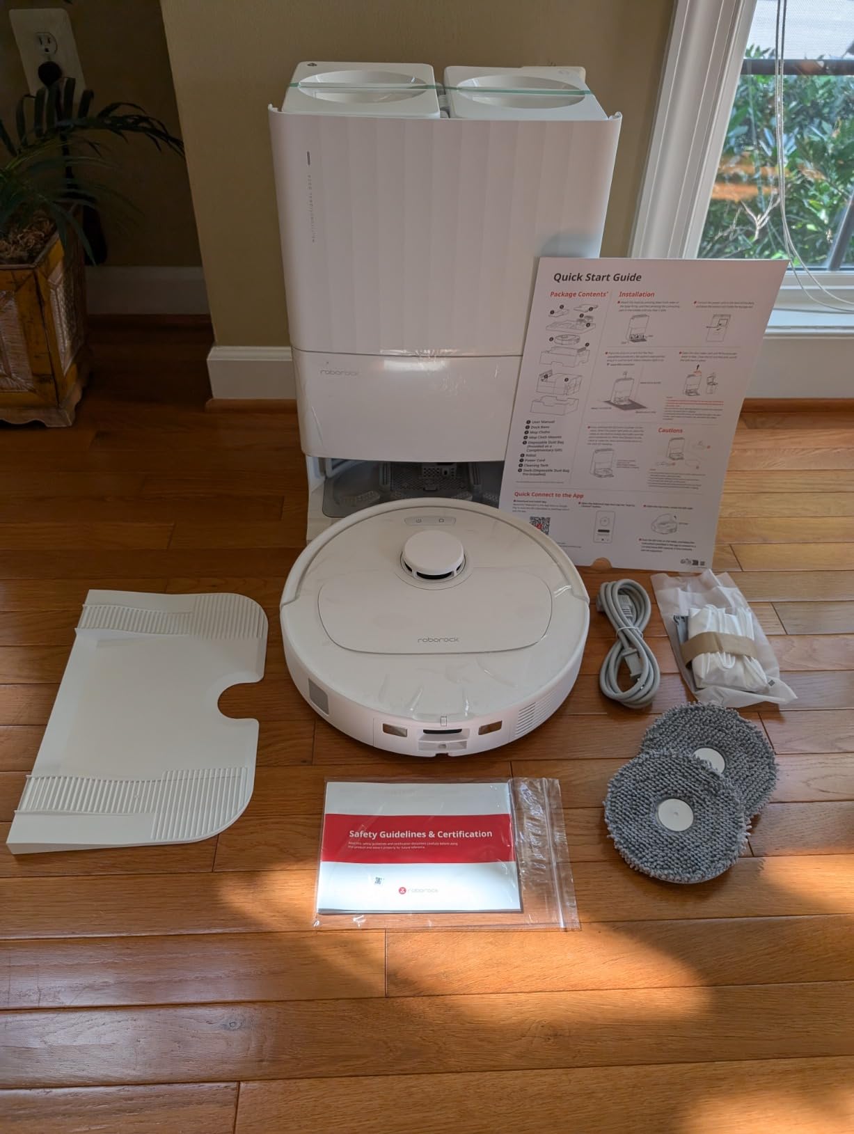 roborock Qrevo Series Robot Vacuum and Mop, 8000Pa Suction, Upgraded from Qrevo S, Anti-Tangle Brushes, Smart Obstacle Avoidance, Auto Mop Washing, All-in-One Dock, 200RPM Spinning Mops, Black(QV 35A) Customer Review roborock Qrevo Series Robot Vacuum and Mop, 8000Pa Suction, Upgraded from Qrevo S, Anti-Tangle Brushes, Smart Obstacle Avoidance, Auto Mop Washing, All-in-One Dock, 200RPM Spinning Mops, Black(QV 35A) - Customer Photo 1