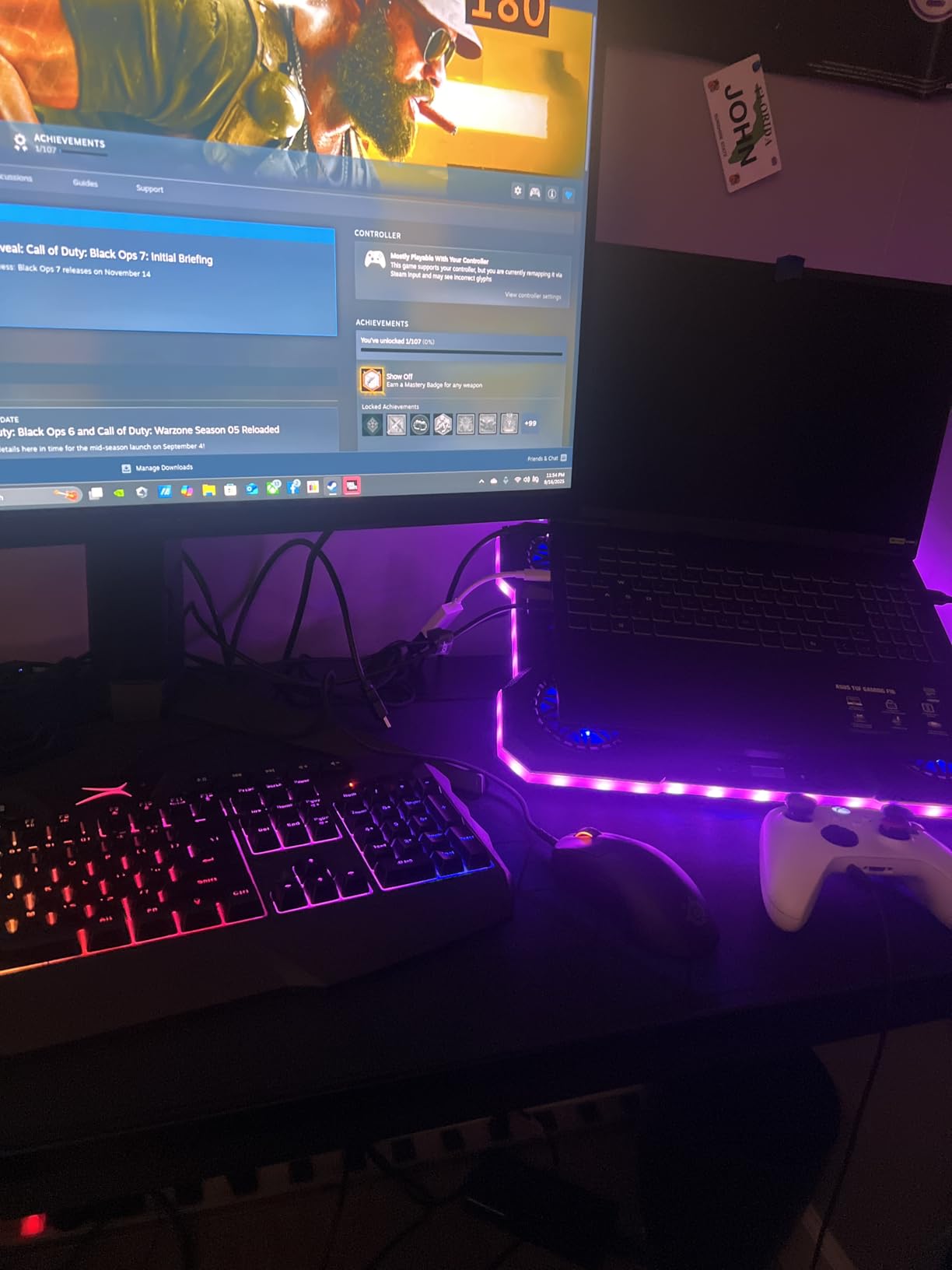 ChillCore RGB Gaming Laptop Cooling Pad with 5.5