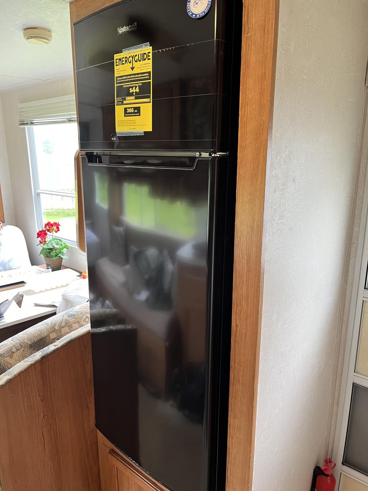 Upstreman 7.7 Cu.Ft. Refrigerator with Freezer, Double Door, Adjustable Thermostat, Large Capacity, Reversible Door Swing, Refrigerator for Apartment, Office, Dorm, Stainless (BD75) Customer Review Upstreman 7.7 Cu.Ft. Refrigerator with Freezer, Double Door, Adjustable Thermostat, Large Capacity, Reversible Door Swing, Refrigerator for Apartment, Office, Dorm, Stainless (BD75) - Customer Photo 2