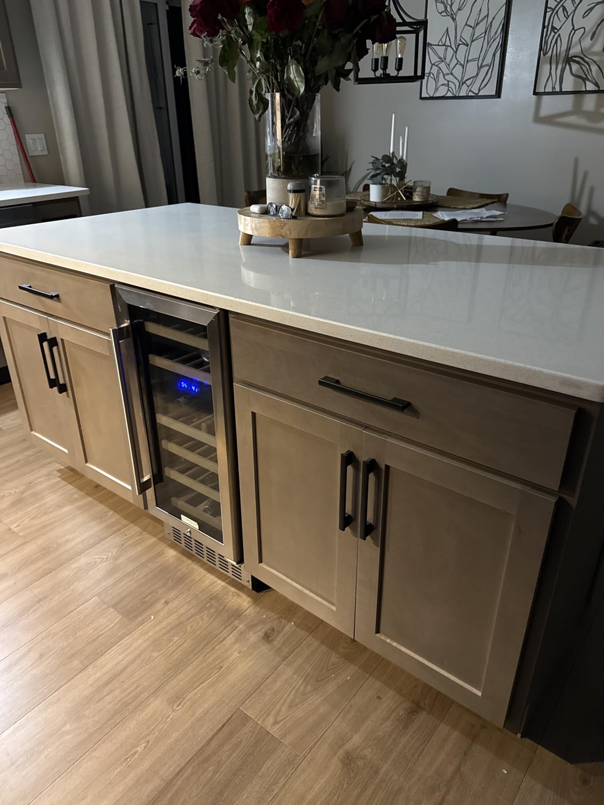 Antarctic Star Wine Fridge,15 Inch Wine Cooler Refrigerator Under Counter(41-68°F),28 Bottles Built-in Dual Zone &Freestanding Wine Refrigerator with Stainless Steel & Double-Layer Tempered Glass Door Customer Review Antarctic Star Wine Fridge,15 Inch Wine Cooler Refrigerator Under Counter(41-68°F),28 Bottles Built-in Dual Zone &Freestanding Wine Refrigerator with Stainless Steel & Double-Layer Tempered Glass Door - Customer Photo 1