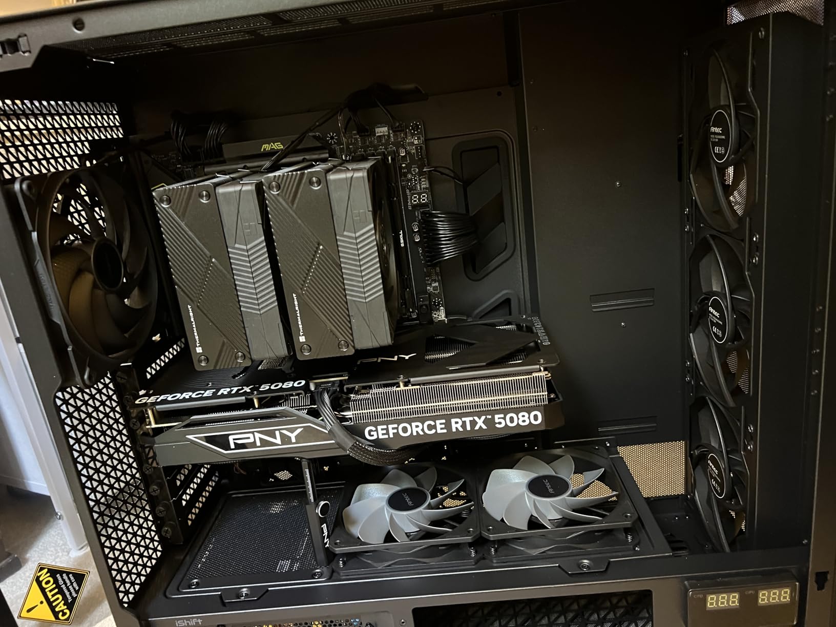 PNY NVIDIA GeForce RTX™ 5080 OC Triple Fan, Graphics Card (16GB GDDR7, 256-bit, Boost Speed: 2730 MHz, PCIe® 5.0, HDMI®/DP 2.1, 2.99-Slot, NVIDIA Blackwell Architecture, DLSS 4) Customer Review PNY NVIDIA GeForce RTX™ 5080 OC Triple Fan, Graphics Card (16GB GDDR7, 256-bit, Boost Speed: 2730 MHz, PCIe® 5.0, HDMI®/DP 2.1, 2.99-Slot, NVIDIA Blackwell Architecture, DLSS 4) - Customer Photo 2