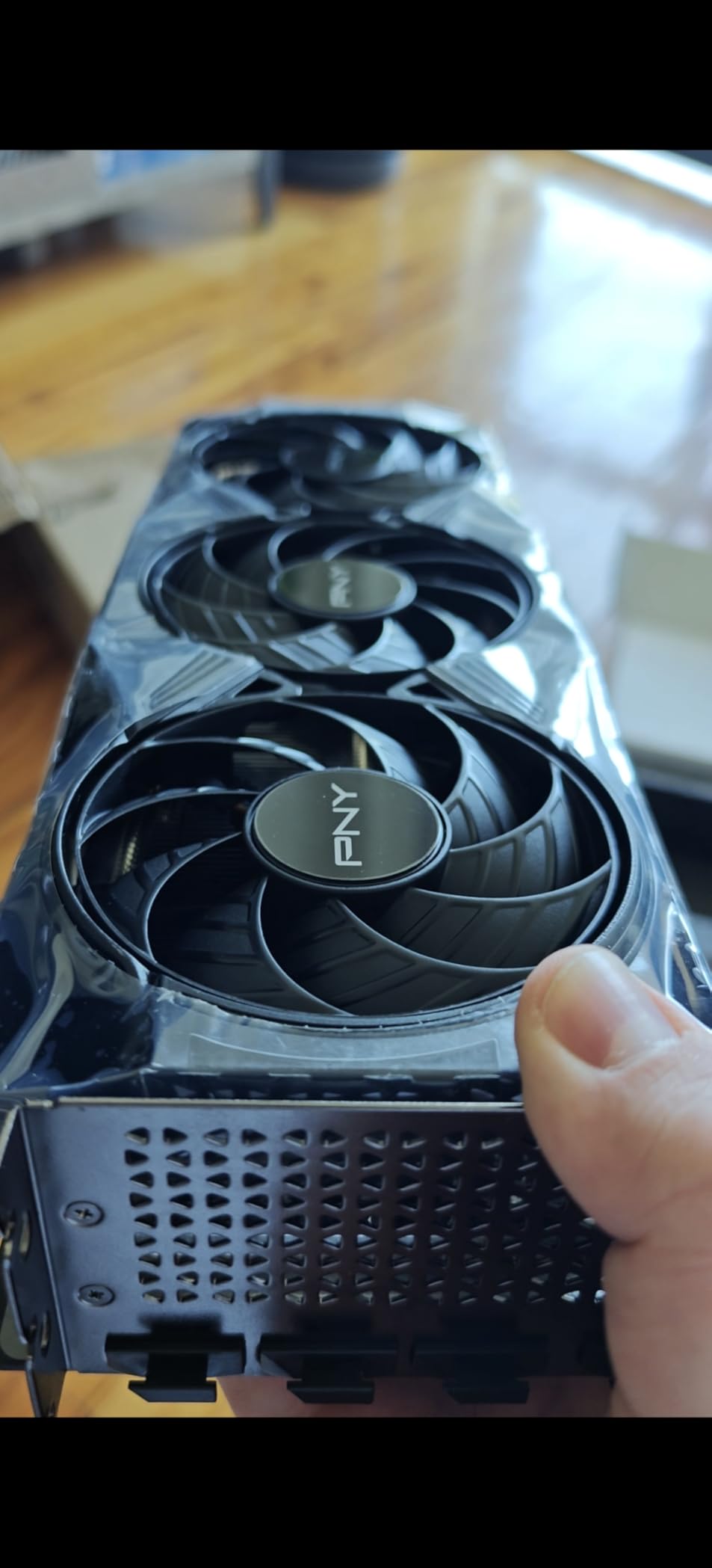 PNY NVIDIA GeForce RTX™ 5070 Ti Epic-X™ ARGB OC Triple Fan, Graphics Card (16GB GDDR7, 256-bit, Boost Speed: 2640 MHz, PCIe® 5.0, HDMI®/DP 2.1, 2.98-Slot, NVIDIA Blackwell Architecture, DLSS 4) Customer Review PNY NVIDIA GeForce RTX™ 5070 Ti Epic-X™ ARGB OC Triple Fan, Graphics Card (16GB GDDR7, 256-bit, Boost Speed: 2640 MHz, PCIe® 5.0, HDMI®/DP 2.1, 2.98-Slot, NVIDIA Blackwell Architecture, DLSS 4) - Customer Photo 2
