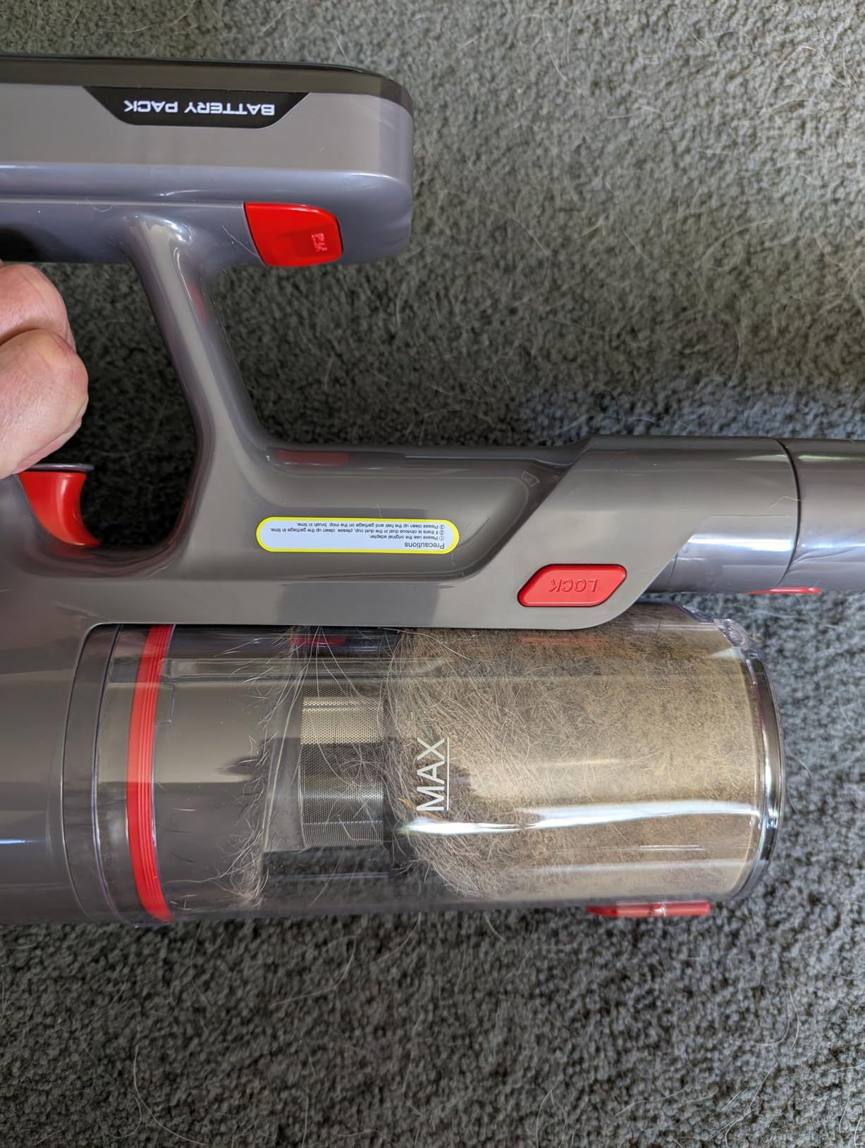 Roborock Dyad Pro Cordless Wet Dry Vacuum, Powerful Suction & Self-Cleaning, 50-Minute Runtime, Dual-Tank System, for Hard Floors, White/Gray Customer Review Roborock Dyad Pro Cordless Wet Dry Vacuum, Powerful Suction & Self-Cleaning, 50-Minute Runtime, Dual-Tank System, for Hard Floors, White/Gray - Customer Photo 2