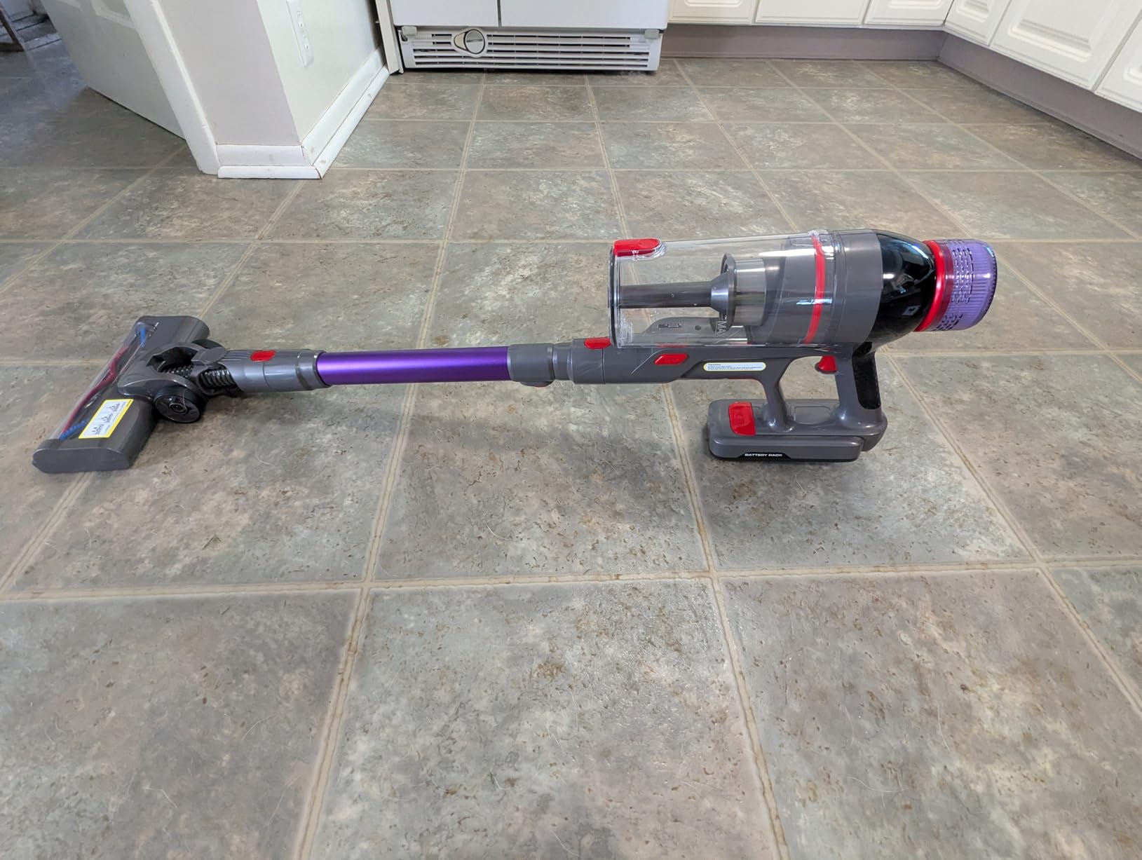 Cordless Stick Vacuum Cleaner - 550W Powerful Cordless Vacuum with HEPA Filter, Up to 50min Runtime & Tangle-Free Lightweight & Detachable Battery for Pet Hair Carpet Hardwood Floor Cleaning Customer Review Cordless Stick Vacuum Cleaner - 550W Powerful Cordless Vacuum with HEPA Filter, Up to 50min Runtime & Tangle-Free Lightweight & Detachable Battery for Pet Hair Carpet Hardwood Floor Cleaning - Customer Photo 3