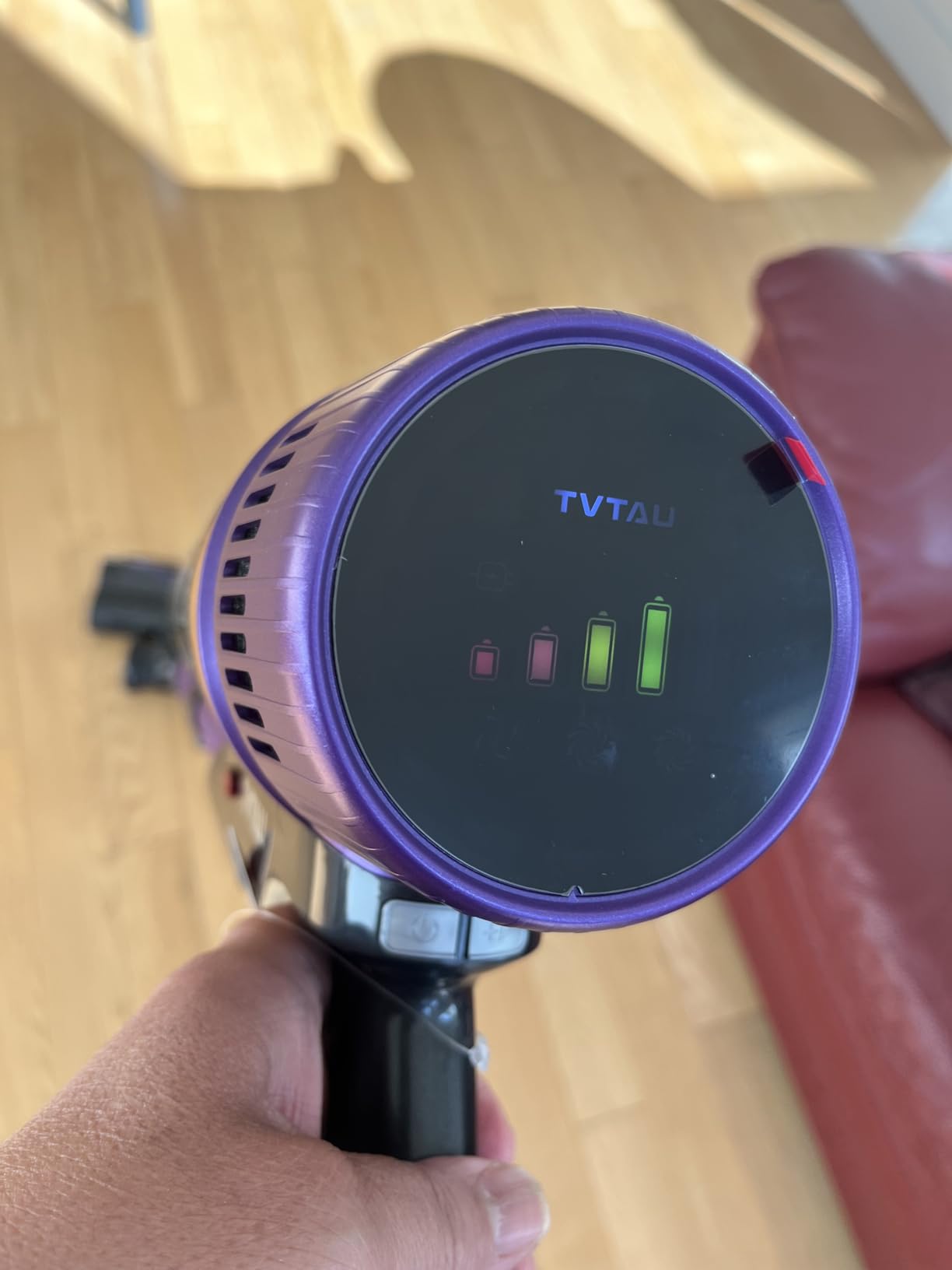 Cordless Vacuum Cleaner, 580W 50Kpa Suction, 70Mins Runtime, Self-Standing Stick Vacuum with LED Display, V-Shape Anti-Tangle Brush for Hard Floor Carpets Pet Hair Customer Review Cordless Vacuum Cleaner, 580W 50Kpa Suction, 70Mins Runtime, Self-Standing Stick Vacuum with LED Display, V-Shape Anti-Tangle Brush for Hard Floor Carpets Pet Hair - Customer Photo 1