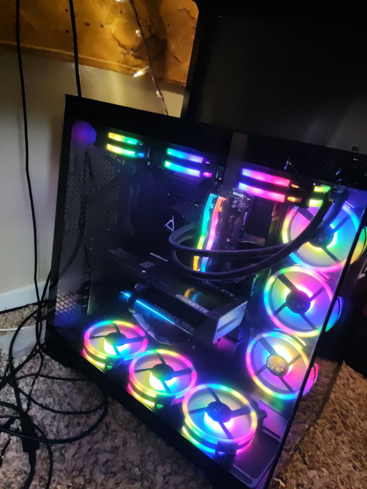 CLX Set Gaming PC - Intel Core i9 14900KF 3.2GHz, GeForce RTX 5070, 2TB NVMe M.2 SSD, 6TB HDD, 64GB DDR5 RGB Memory, 360mm AIO, WiFi, Windows 11 Home, Black Customer Review CLX Set Gaming PC - Intel Core i9 14900KF 3.2GHz, GeForce RTX 5070, 2TB NVMe M.2 SSD, 6TB HDD, 64GB DDR5 RGB Memory, 360mm AIO, WiFi, Windows 11 Home, Black - Customer Photo 1