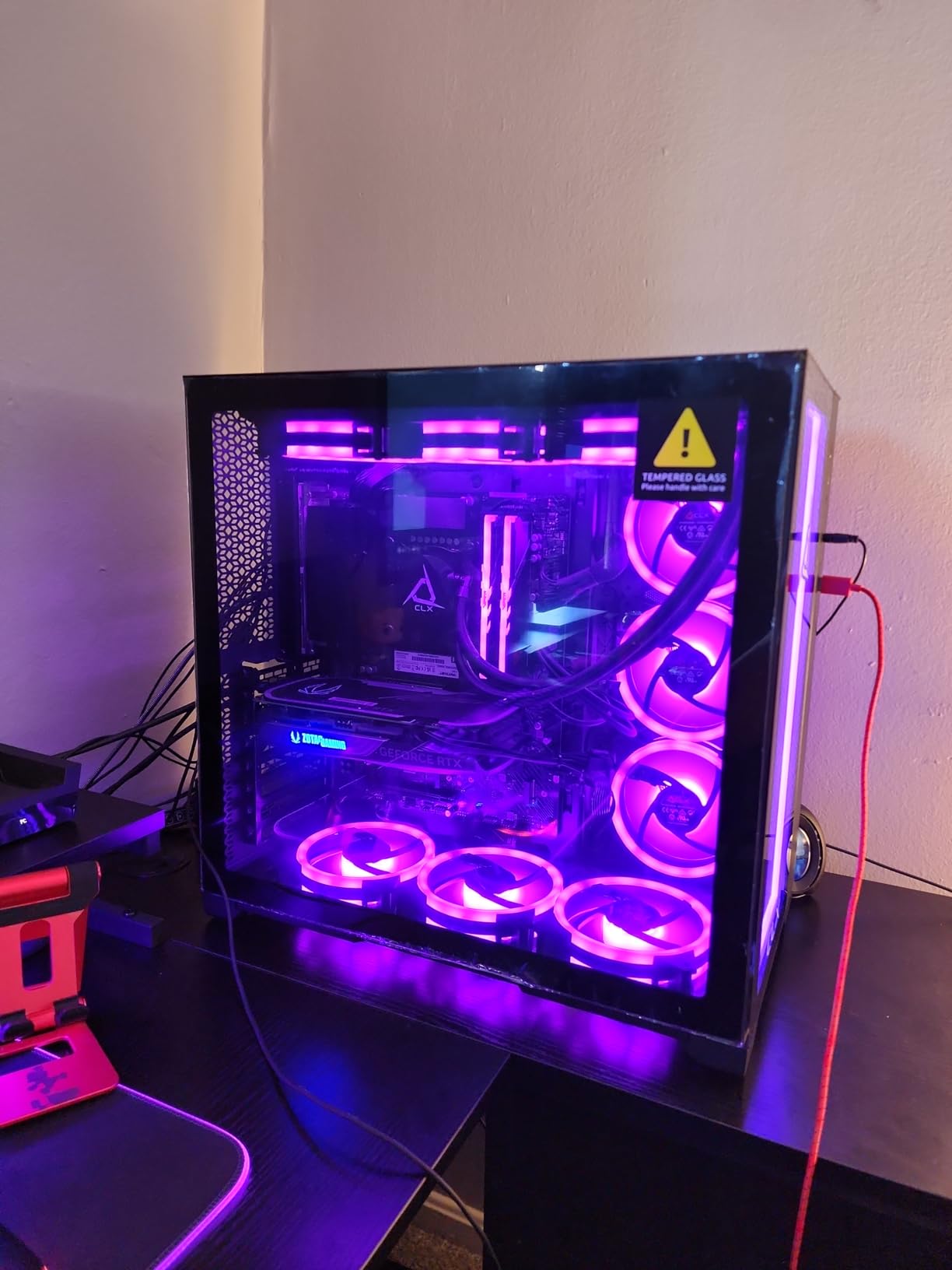 CLX Set Gaming PC - Intel Core i9 14900KF 3.2GHz, GeForce RTX 5070, 2TB NVMe M.2 SSD, 6TB HDD, 64GB DDR5 RGB Memory, 360mm AIO, WiFi, Windows 11 Home, Black Customer Review CLX Set Gaming PC - Intel Core i9 14900KF 3.2GHz, GeForce RTX 5070, 2TB NVMe M.2 SSD, 6TB HDD, 64GB DDR5 RGB Memory, 360mm AIO, WiFi, Windows 11 Home, Black - Customer Photo 2