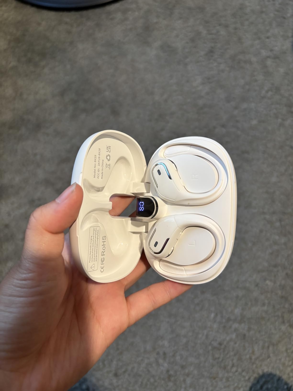 Wireless Earbuds, Sport Bluetooth 5.4 Headphones 2025 New Bluetooth Earbuds with 75Hrs Stereo, 4 ENC Mic, Noise Canceling Over-Ear Buds with Earhooks, IP7 Waterproof Earphones for Workout/Running/Gym Customer Review Wireless Earbuds, Sport Bluetooth 5.4 Headphones 2025 New Bluetooth Earbuds with 75Hrs Stereo, 4 ENC Mic, Noise Canceling Over-Ear Buds with Earhooks, IP7 Waterproof Earphones for Workout/Running/Gym - Customer Photo 2