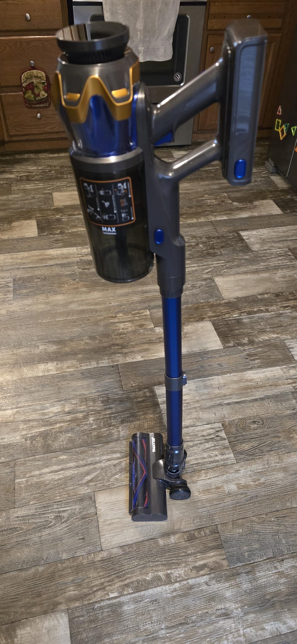 Cordless Vacuum Cleaner, Upgraded 650W 55KPA 70Mins Cordless Stick Vacuum Cleaner with Self-Standing and Touch Screen, Anti-tangle Wireless Vacumm, Vacuum Cleaners for Home/Pet Hair/Carpets/Floors customer photo 2