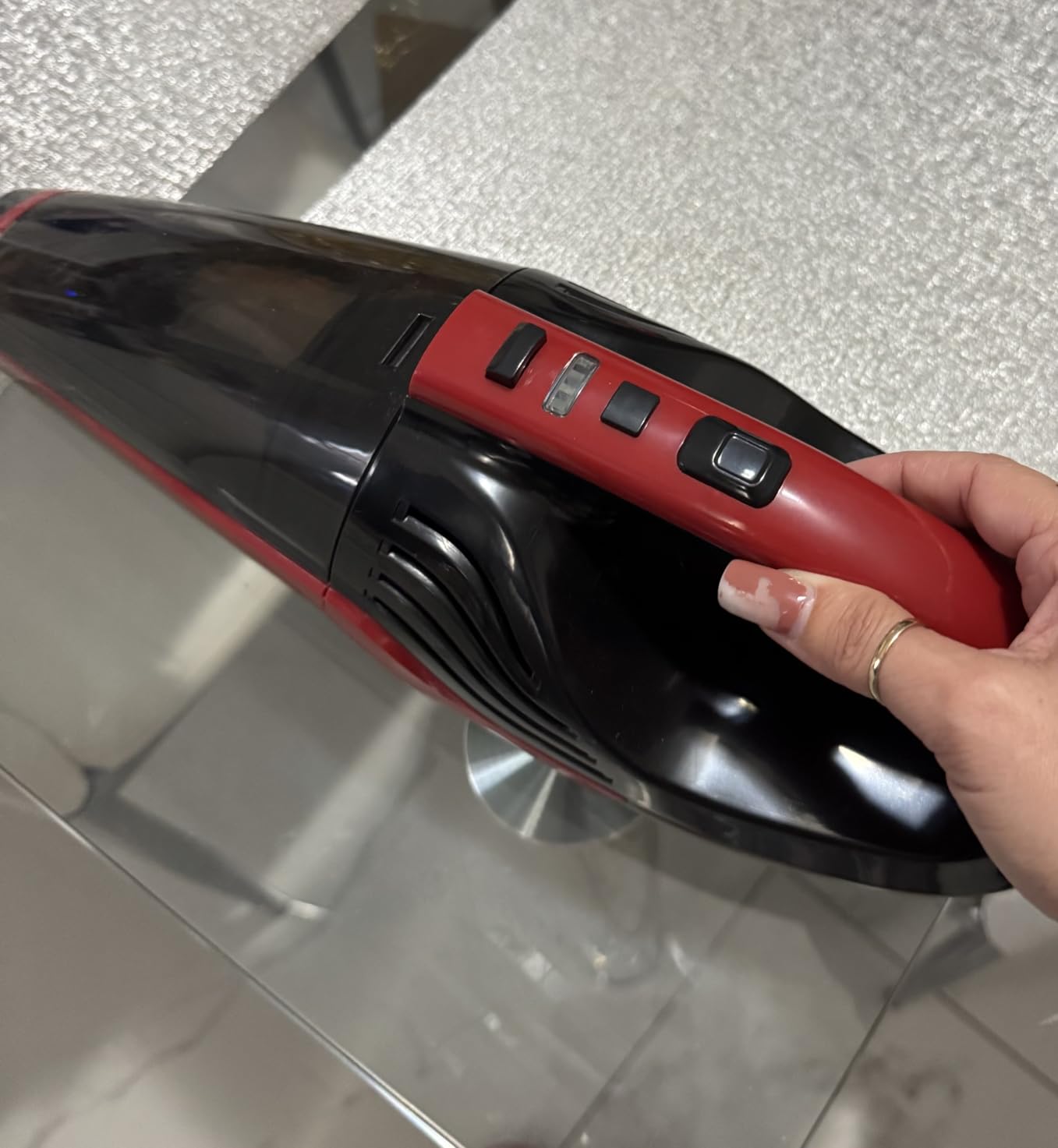 Powools Pet Hair Handheld Vacuum Cordless, Car Vacuum Rechargeable with Reusable Filters, Motorized Brush and Multi-Accessories for Carpet, Couch & Stairs, Red, 17.0 Powools Pet Hair Handheld Vacuum Cordless, Car Vacuum Rechargeable with Reusable Filters, Motorized Brush and Multi-Accessories for Carpet, Couch & Stairs, Red, 17.0