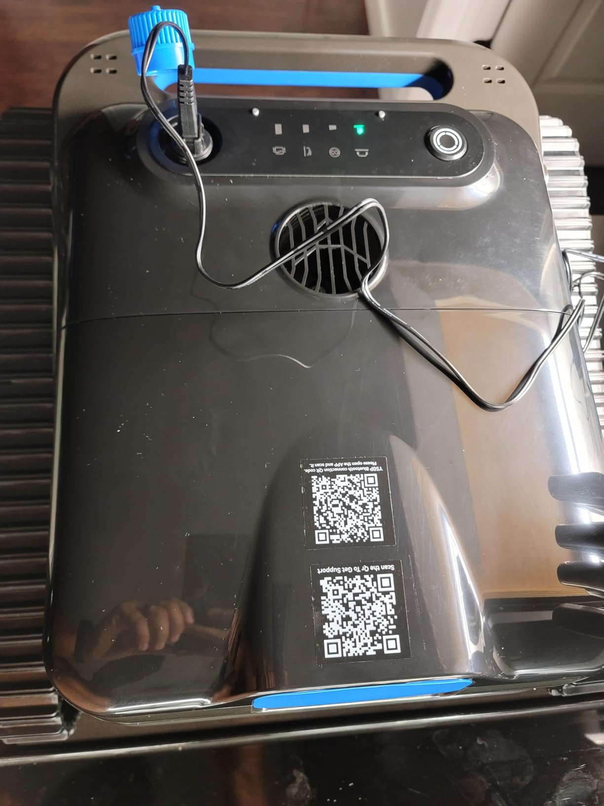 Y50S Robotic Pool Cleaner, Upgraded Motor, Powerful Wall-Climbing with Scrubber Brushes, Smart Path Navigation, Cordless Pool Vacuum for Inground Pools up to 2000 Sq.ft (Night) Customer Review Y50S Robotic Pool Cleaner, Upgraded Motor, Powerful Wall-Climbing with Scrubber Brushes, Smart Path Navigation, Cordless Pool Vacuum for Inground Pools up to 2000 Sq.ft (Night) - Customer Photo 1