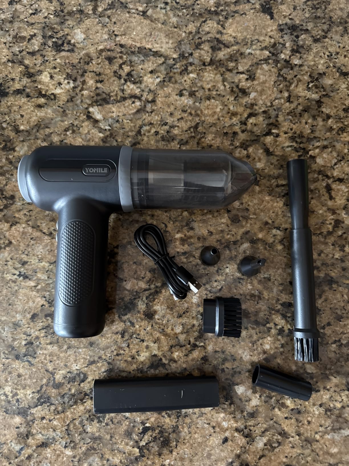 Compressed air Duster, Yomile 2 in 1 180000RPM Cordless Air Duster with Mini Car Vacuum, 9000mAh Battery Dust Blower for Keyboard Cleaner,Rechargeable Air Blower AIC Can for Office Computers - Customer Photo 2