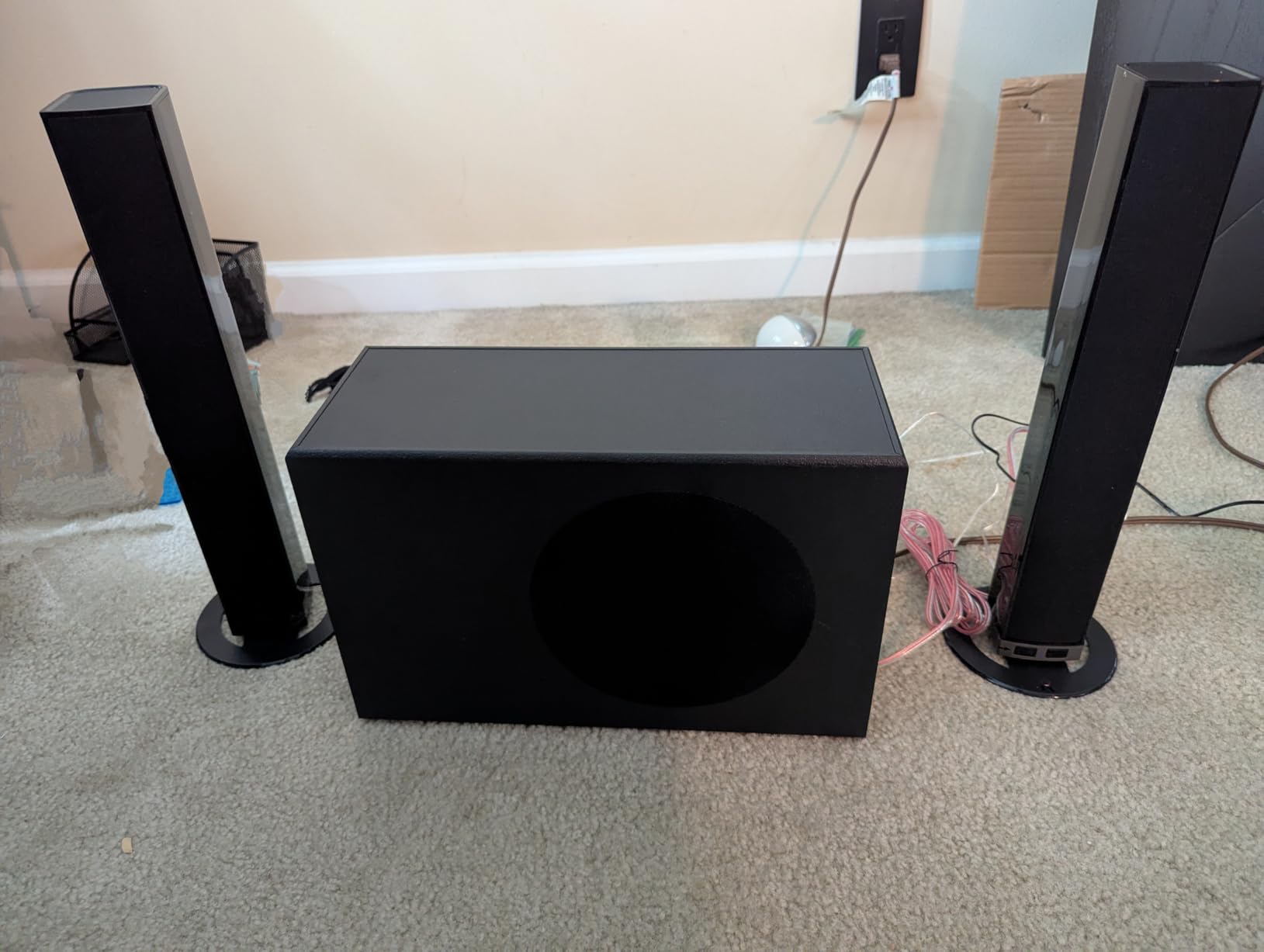 MZEIBO Sound bar with Subwoofer, 120W Bluetooth 5.0 TV Soundbar Home Theater System with Wired Subwoofer, Deep Bass Audio System with BT/ARC/Optical/AUX Connection for TV PC Customer Review MZEIBO Sound bar with Subwoofer, 120W Bluetooth 5.0 TV Soundbar Home Theater System with Wired Subwoofer, Deep Bass Audio System with BT/ARC/Optical/AUX Connection for TV PC - Customer Photo 1