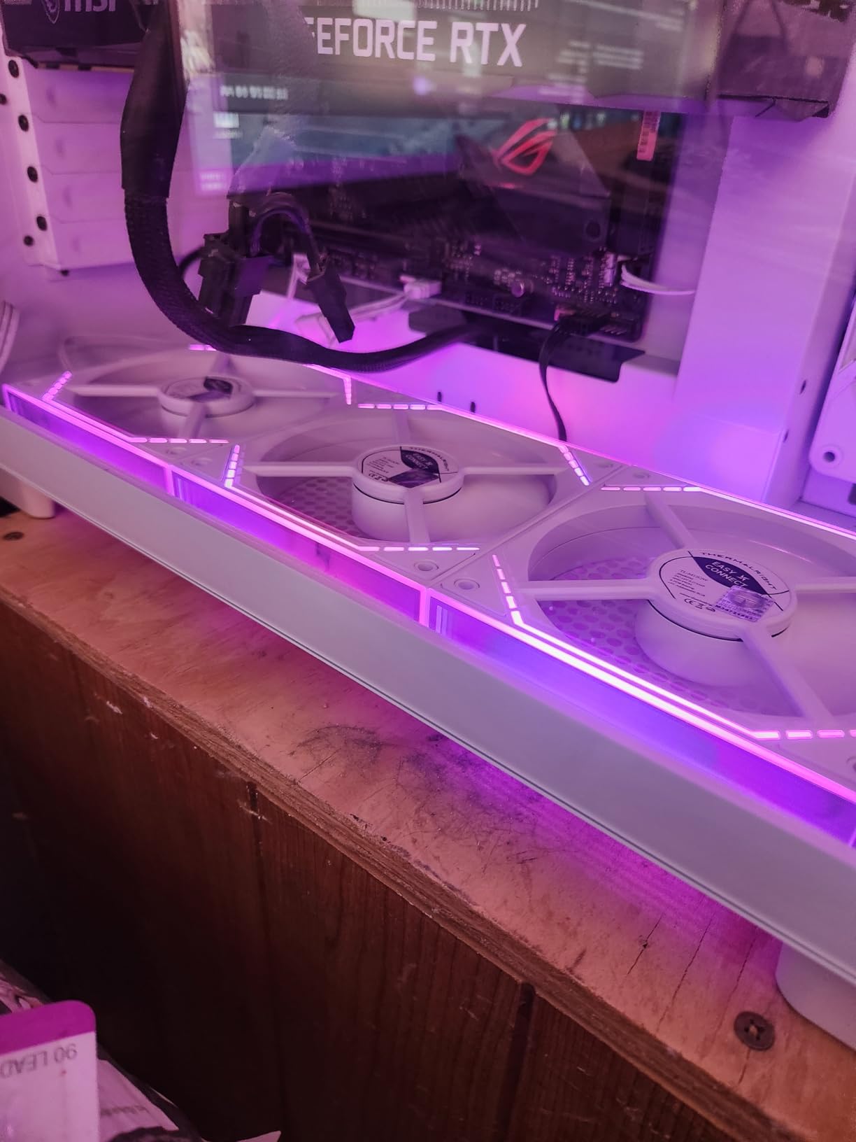 Thermalright TL-M12Q X3 120mm PC Case Cooling Fans, Daisy-Chain | 2000RPM | High Airflow | ARGB | Dual Infinity Mirrors Lighting for Gaming Build(3-Pack) Customer Review Thermalright TL-M12Q X3 120mm PC Case Cooling Fans, Daisy-Chain | 2000RPM | High Airflow | ARGB | Dual Infinity Mirrors Lighting for Gaming Build(3-Pack) - Customer Photo 1