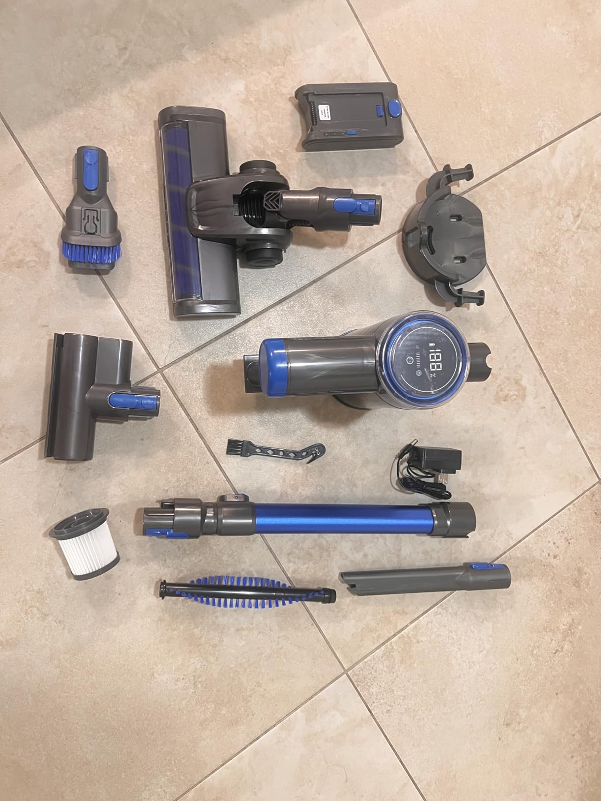 Cordless Vacuum Cleaner, 10-in-1 Lightweight Stick Vacuum with 33 kPa Powerful Suction, 45-Min Runtime, Rechargeable Vacuum Cordless for Home Hard Floor Low-Pile Carpet and Pet Hair - Customer Photo 1