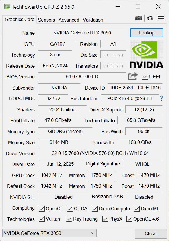 maxsun GeForce RTX 3050 6GB Graphics Cards GDDR6 Video Graphics Card GPU for Gaming PC Mini Small Form Factor SSF Slim Low Profile Design PCI Express 4.0, HDMI 2.1, DisplayPort 1.4a Customer Review maxsun GeForce RTX 3050 6GB Graphics Cards GDDR6 Video Graphics Card GPU for Gaming PC Mini Small Form Factor SSF Slim Low Profile Design PCI Express 4.0, HDMI 2.1, DisplayPort 1.4a - Customer Photo 1