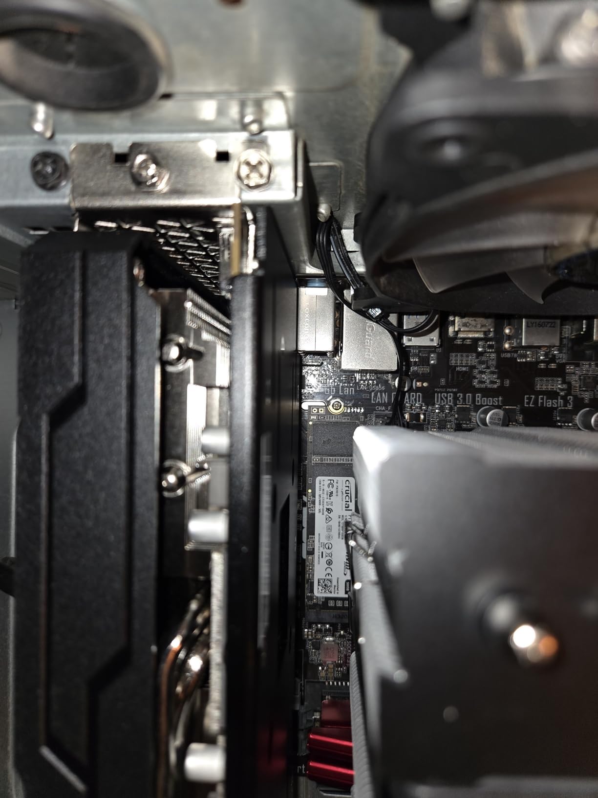 Radeon RX 5700 XT Graphics Card, 8GB GDDR6 256 bit, PCIe 4.0 x16, 3xDP HDMI, Boost Clock 1905MHz 7 nm GPU, Full Metal Backplate, 1080P 1440P AAA Gaming Video Card Customer Review Radeon RX 5700 XT Graphics Card, 8GB GDDR6 256 bit, PCIe 4.0 x16, 3xDP HDMI, Boost Clock 1905MHz 7 nm GPU, Full Metal Backplate, 1080P 1440P AAA Gaming Video Card - Customer Photo 1