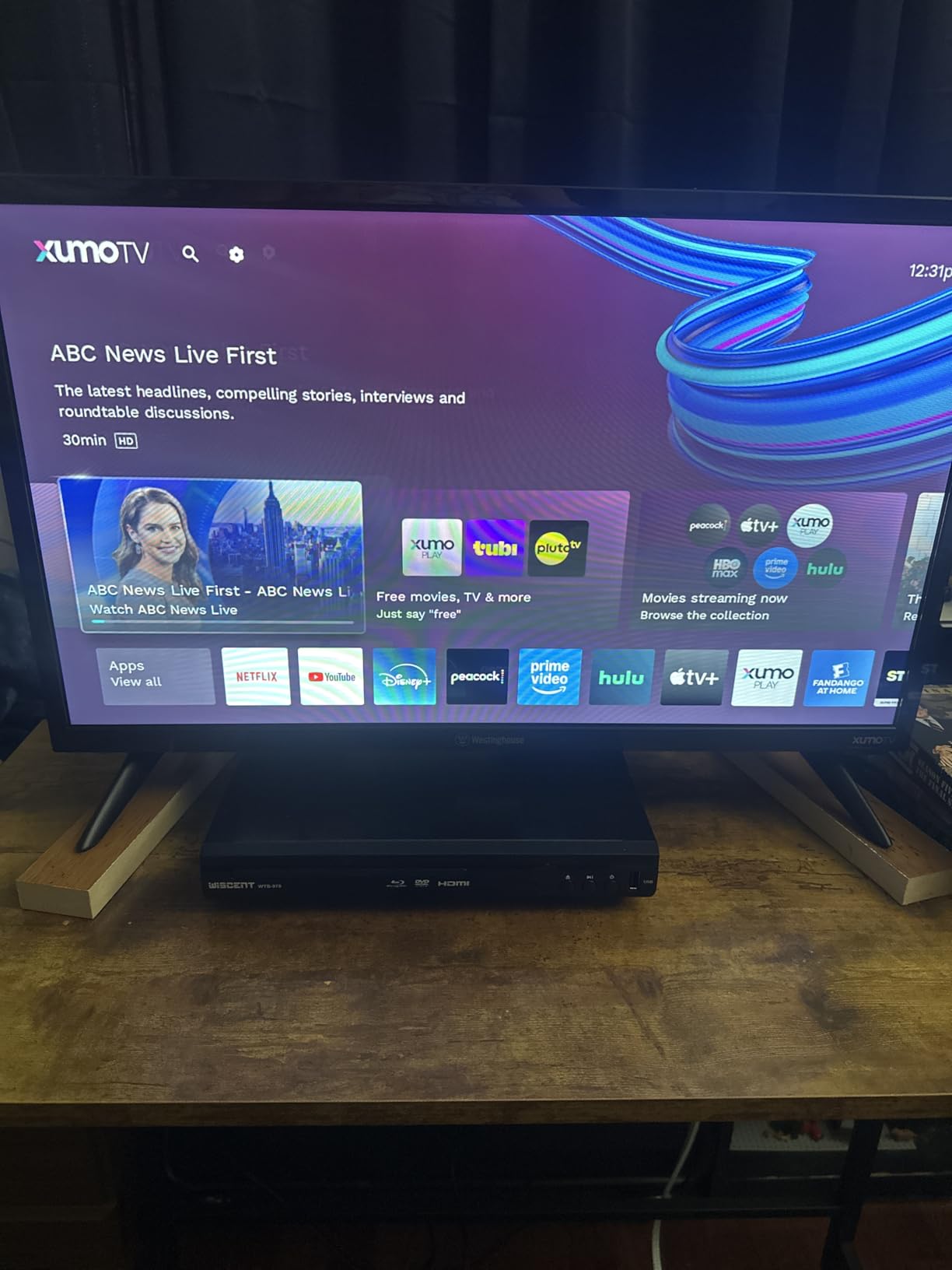 Westinghouse 32-inch Smart TV, HD Xumo TV with Voice Remote, Flat Screen Television w/Dolby Atmos, Blueooth, Apple AirPlay, Wi-Fi & Mobile Connectivity - Customer Photo 1