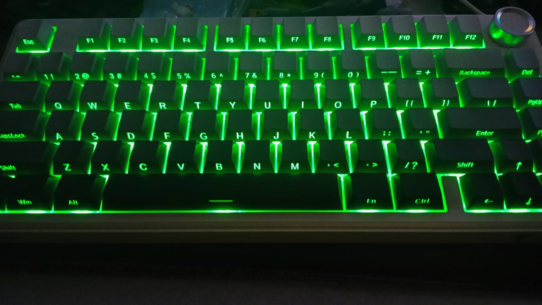 TECURS 75% Mechanical Keyboard for Gaming & Office, Creamy Sound, Gasket Mount, Hot-Swap RGB Backlit 81 Keys Keyboard for Laptop/PC/Mac, 2.4G/Bluetooth/Wired Mode, Gradient Grey Customer Review TECURS 75% Mechanical Keyboard for Gaming & Office, Creamy Sound, Gasket Mount, Hot-Swap RGB Backlit 81 Keys Keyboard for Laptop/PC/Mac, 2.4G/Bluetooth/Wired Mode, Gradient Grey - Customer Photo 2