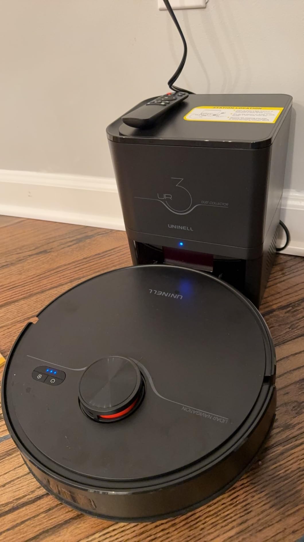 Robot Vacuum and Mop Combo,Lidar Navigation Robotic Vacuum Cleaner with 3.5L Self Emptying Station,5000Pa Vacuum Robot,180mins Runtime,No-Go&No-Mop Zones,App/Alexa/Remote Control,UR3 - Customer Photo 1
