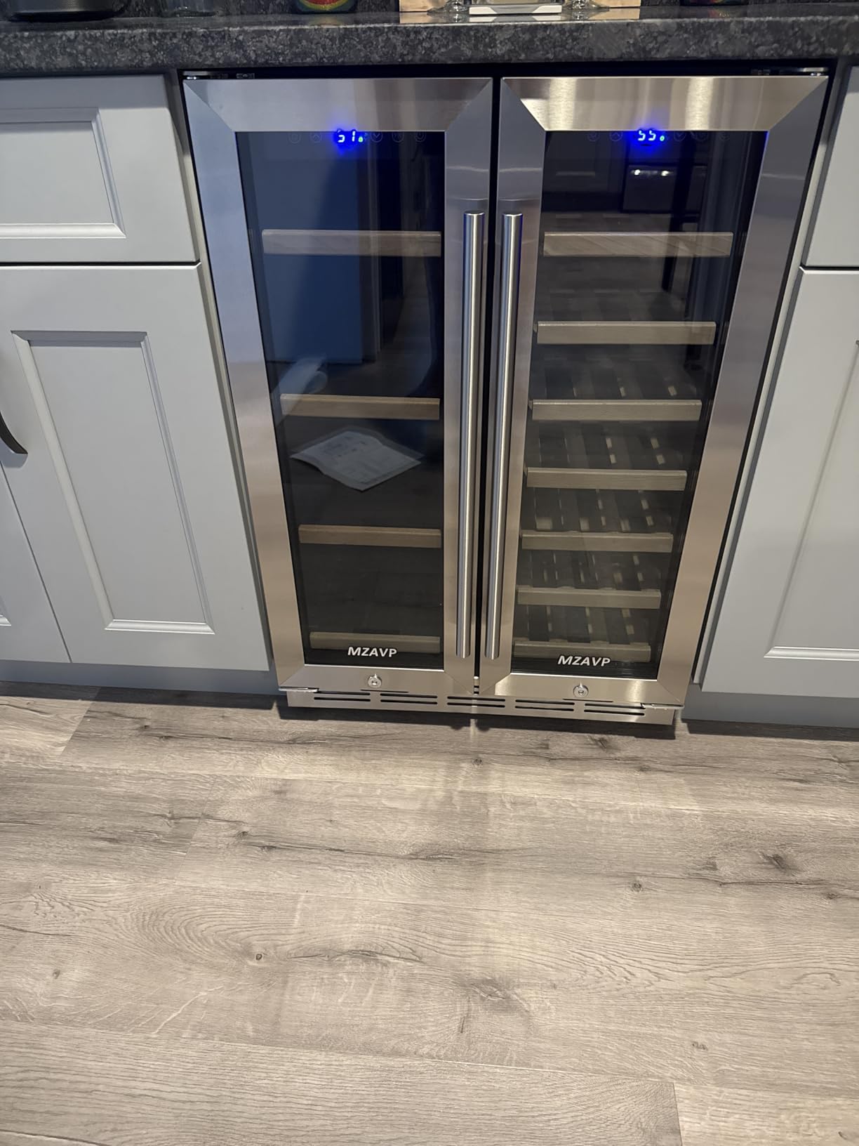 200 Bottle Wine Fridge, 24 Inch Wine Cooler Refrigerator Freestanding or Built-in, Professional Dual Zone Temperature Control, Low Noise Operation and Advanced Compressor Cooling - Customer Photo 1
