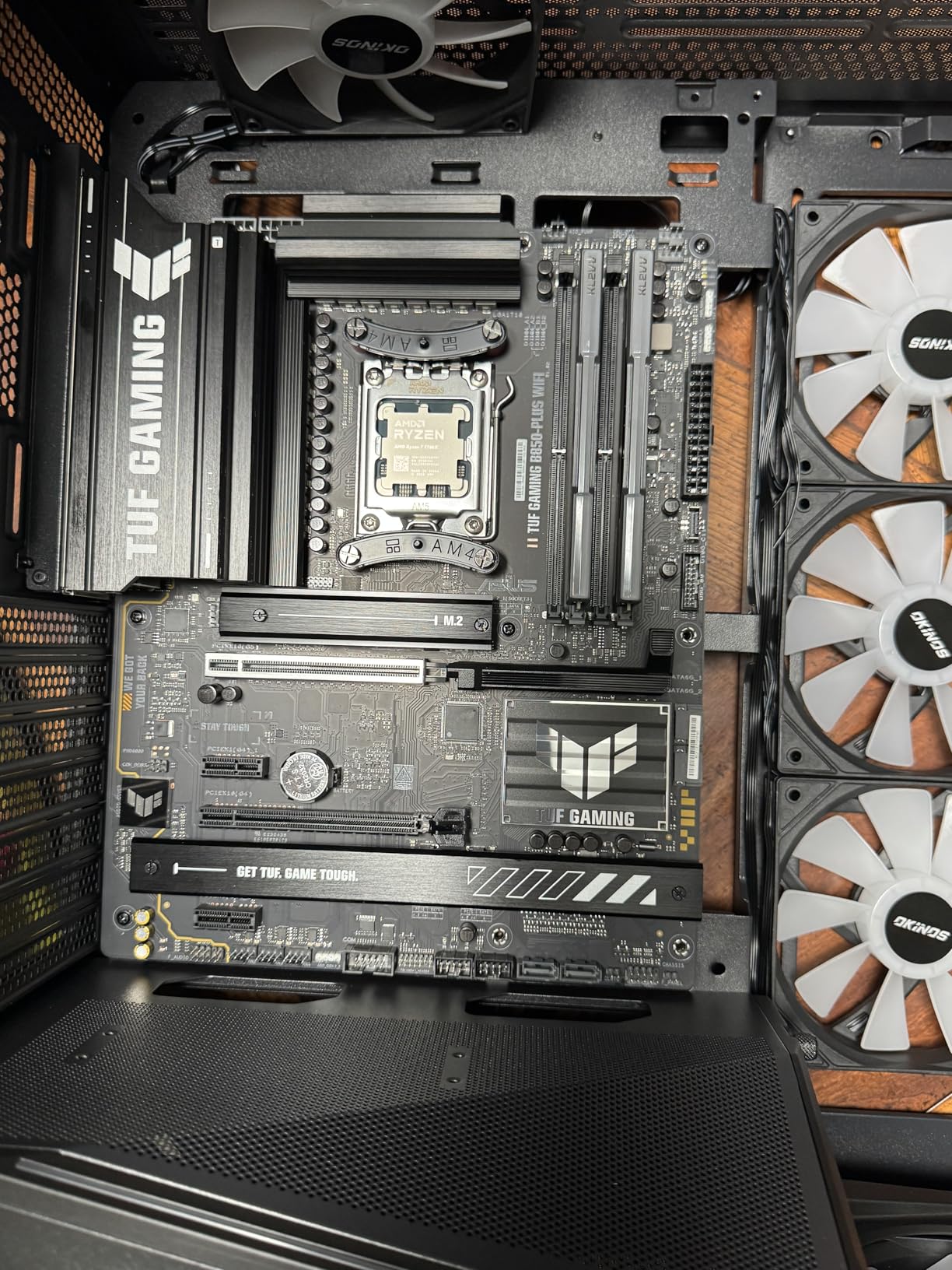 MICRO CENTER AMD Ryzen 7 7700X CPU Processor Bundle with ASUS TUF Gaming B650E-E WiFi AM5 ATX Motherboard (DDR5, PCIe 5.0 Ready, 3X M.2, Wi-Fi 6E, USB 20Gbps Type-C) Customer Review MICRO CENTER AMD Ryzen 7 7700X CPU Processor Bundle with ASUS TUF Gaming B650E-E WiFi AM5 ATX Motherboard (DDR5, PCIe 5.0 Ready, 3X M.2, Wi-Fi 6E, USB 20Gbps Type-C) - Customer Photo 1