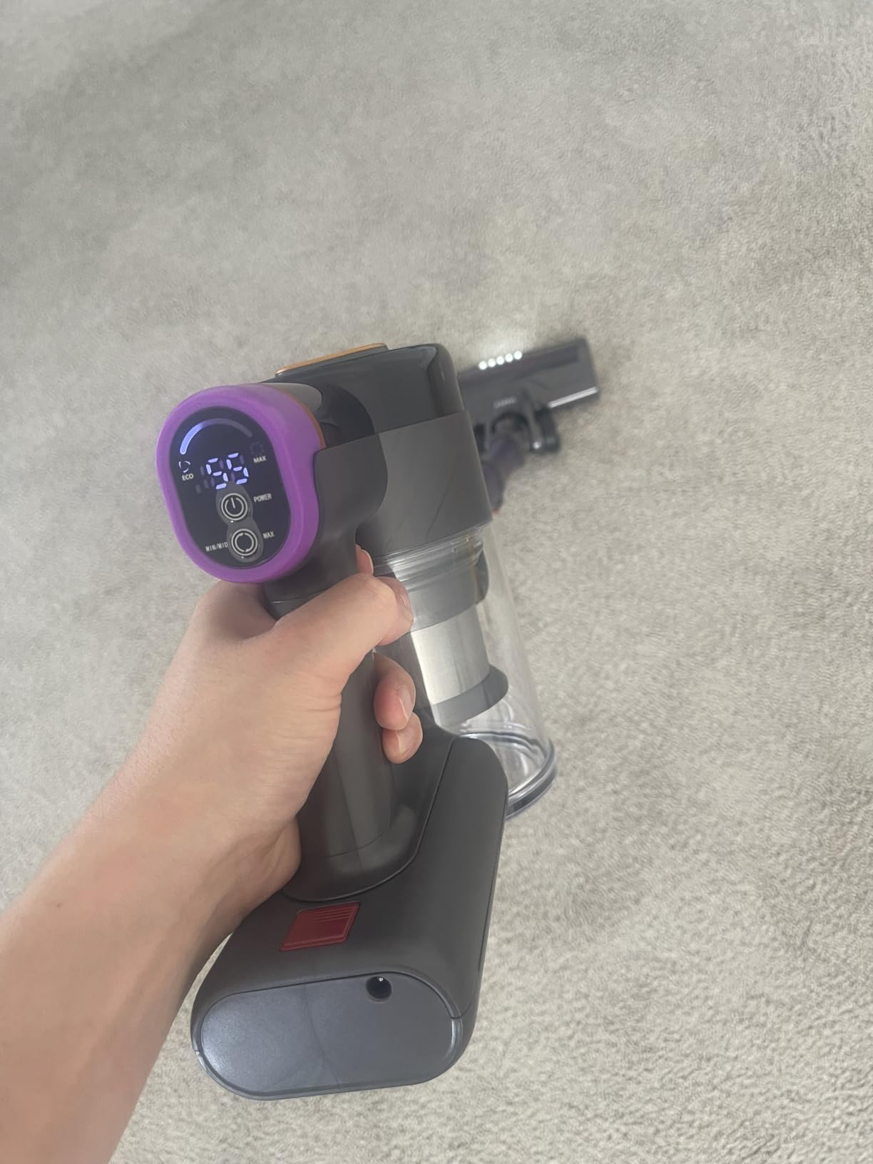 Cordless Vacuum Cleaner, Upgraded 550W 45Kpa 60Mins Vacuum Cleaners for Home, Anti-Tangle Stick Vacuum with Self-Standing, LED Display, 8-in-1 Wireless Vacuum for Carpet Pet Hair Hardfloor Customer Review Cordless Vacuum Cleaner, Upgraded 550W 45Kpa 60Mins Vacuum Cleaners for Home, Anti-Tangle Stick Vacuum with Self-Standing, LED Display, 8-in-1 Wireless Vacuum for Carpet Pet Hair Hardfloor - Customer Photo 1