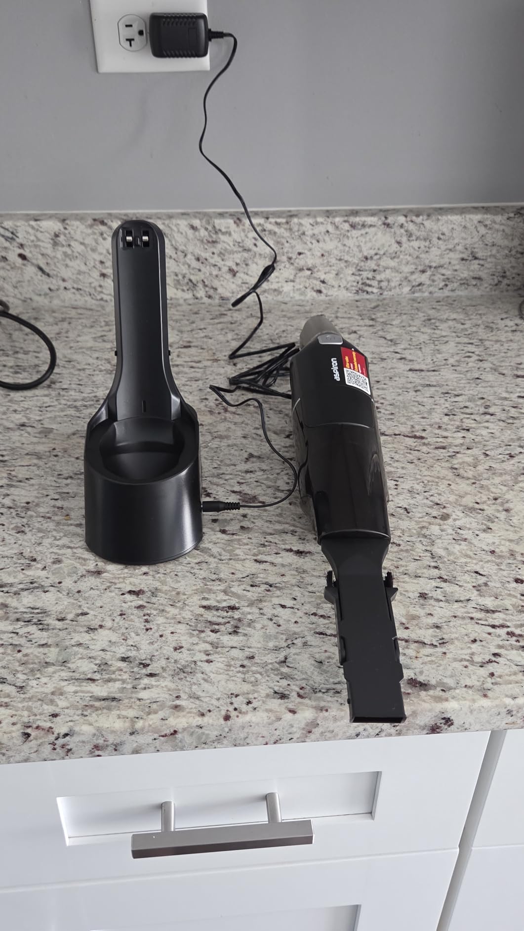 Aspiron Cordless Handheld Vacuum, 24KPA Powerful Car Vacuum, Rechargeable, Charging Dock, Ergonomic Handle, 2-in-1 Crevice Tool, 1.8lb Portable Vacuum Cleaner with 2-Speed for Car, Home, Black Grey Customer Review Aspiron Cordless Handheld Vacuum, 24KPA Powerful Car Vacuum, Rechargeable, Charging Dock, Ergonomic Handle, 2-in-1 Crevice Tool, 1.8lb Portable Vacuum Cleaner with 2-Speed for Car, Home, Black Grey - Customer Photo 2