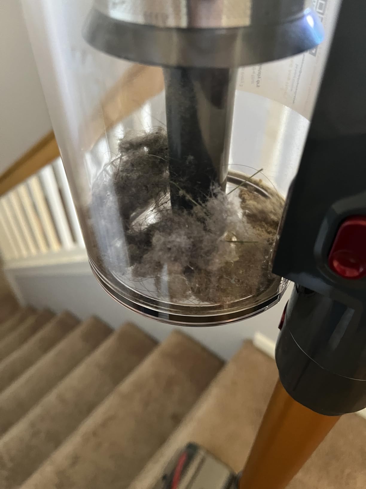 Cordless Vacuum Cleaner, 600W/50KPA, Max 70 Mins Runtime, Self-Standing Vacuum Cleaners for Home, Anti-Tangle Stick Vacuum, Smart Display Vacuum Cordless with 1.8L Cup for Pet Hair/Carpet (Gold) Customer Review Cordless Vacuum Cleaner, 600W/50KPA, Max 70 Mins Runtime, Self-Standing Vacuum Cleaners for Home, Anti-Tangle Stick Vacuum, Smart Display Vacuum Cordless with 1.8L Cup for Pet Hair/Carpet (Gold) - Customer Photo 1