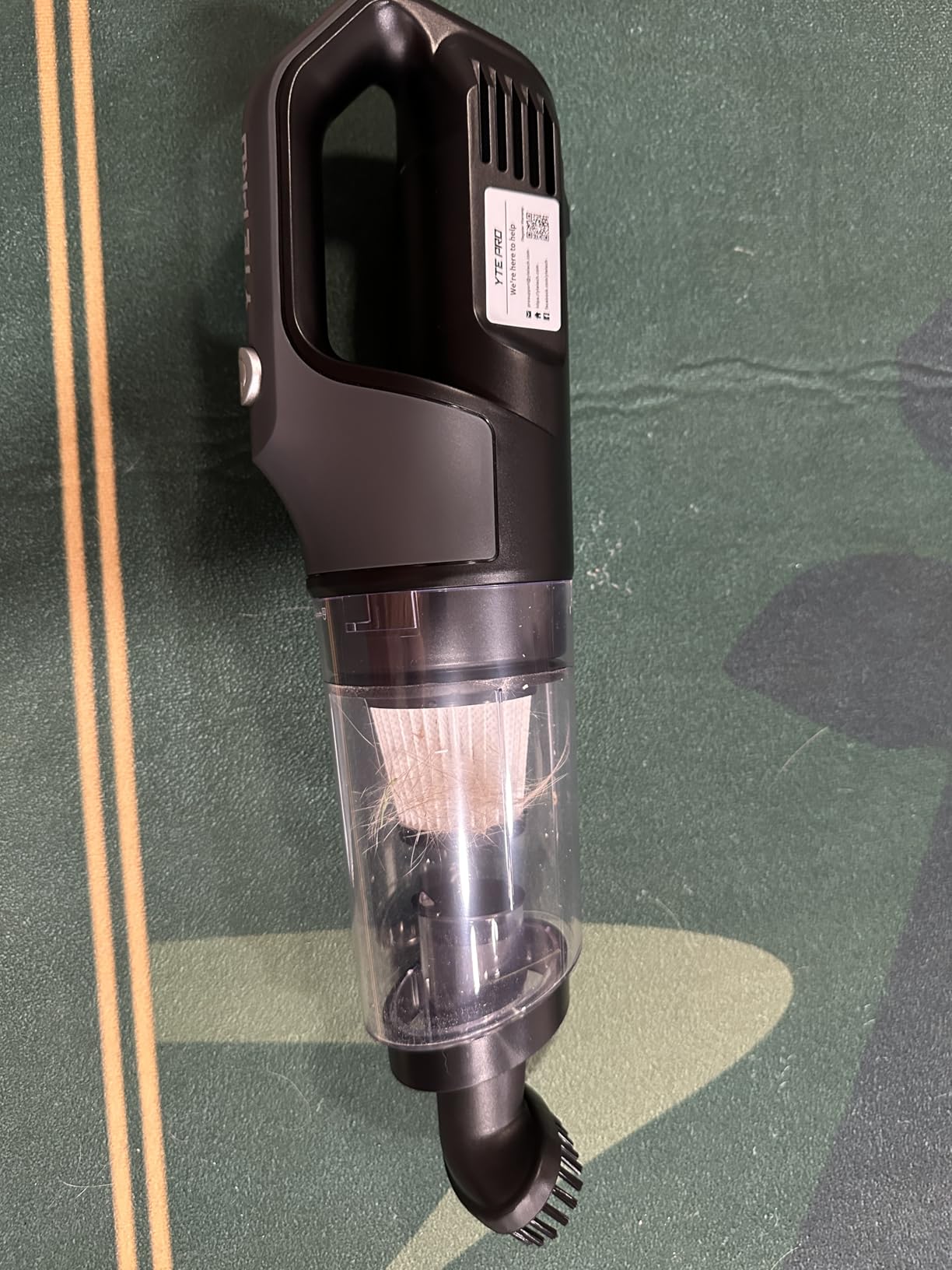 Handheld Vacuum Cordless 1.1 Pounds Car Vac 10000PA Hand Held Vacuums 4-in-1 Hand Vac Cordless Rechargeable HEPA Filter Large Capacity Dust Cup for Car Office Home Pets Hair (Lemon Yellow) Customer Review Handheld Vacuum Cordless 1.1 Pounds Car Vac 10000PA Hand Held Vacuums 4-in-1 Hand Vac Cordless Rechargeable HEPA Filter Large Capacity Dust Cup for Car Office Home Pets Hair (Lemon Yellow) - Customer Photo 1