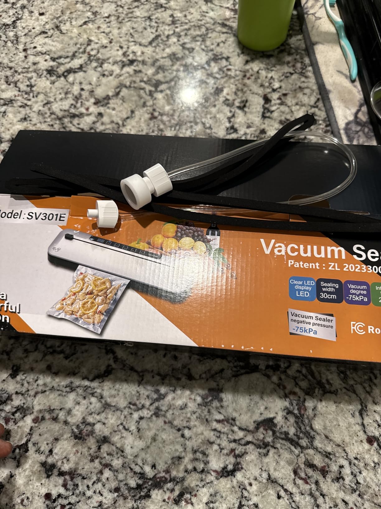 75Kpa Vacuum Sealer,6-in-1 Food Sealer for Freshness Storage,with Digital Timer, Moist/Dry Modes, Built-in Cutter & 10 Vacuum Bags (silver) Customer Review 75Kpa Vacuum Sealer,6-in-1 Food Sealer for Freshness Storage,with Digital Timer, Moist/Dry Modes, Built-in Cutter & 10 Vacuum Bags (silver) - Customer Photo 2