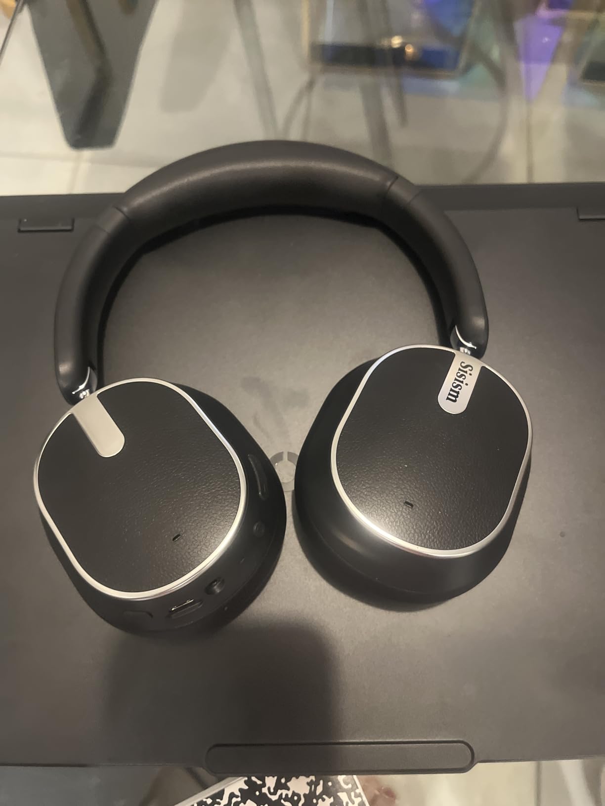 Hybrid Active Noise Cancelling Bluetooth Headphones, Over Ear Wireless Headphones with 60H Playtime, Hi-Res Audio, Deep Bass, Memory Foam Ear Cups for Home Office Travel Customer Review Hybrid Active Noise Cancelling Bluetooth Headphones, Over Ear Wireless Headphones with 60H Playtime, Hi-Res Audio, Deep Bass, Memory Foam Ear Cups for Home Office Travel - Customer Photo 1
