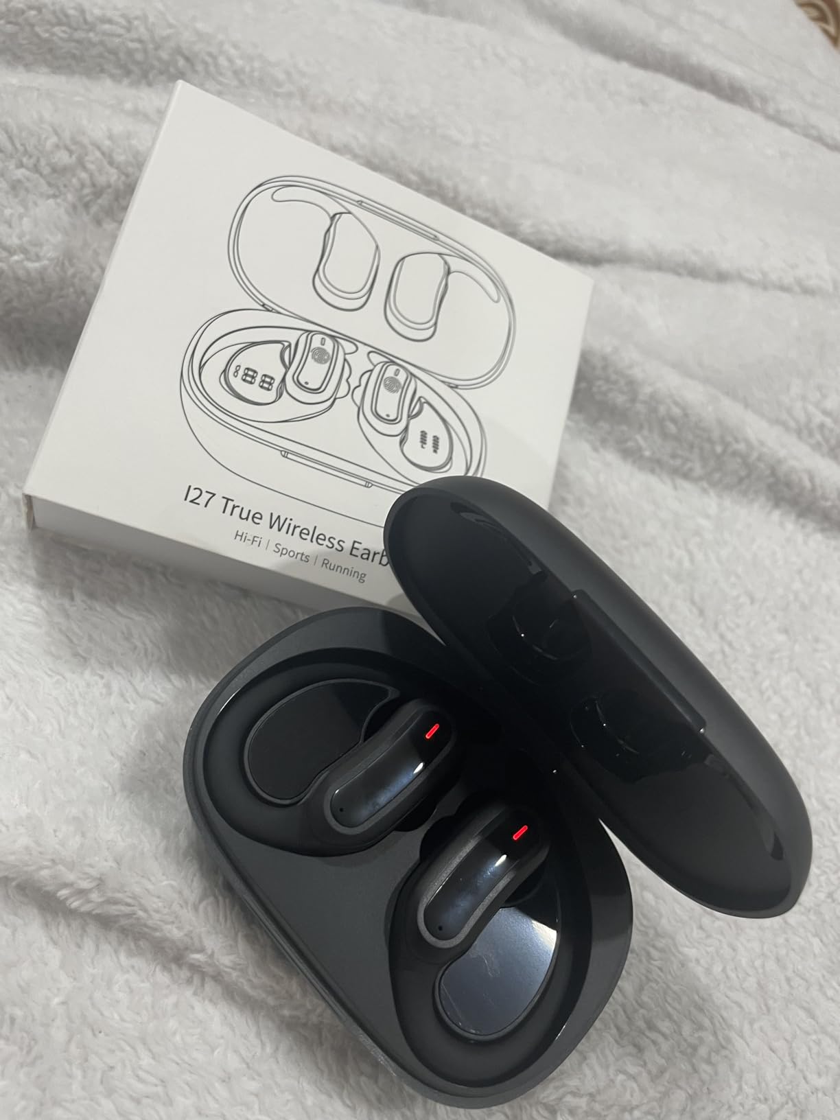 TRAUSI Wireless Earbuds with Ear Hooks Customer Review TRAUSI Wireless Earbuds with Ear Hooks - Customer Photo 1