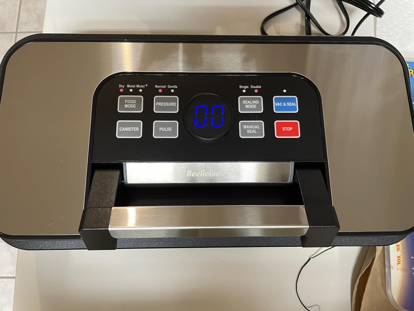 95Kpa Powerful Precision Pro Vacuum Sealer, with Double Heat Seal & Double Pump, Easy-Lock Handle, 10-in-1 Vacuum Sealer Machine for Food with Bags Storage, Built-in Cutter, Stainless Steel - Customer Photo 2