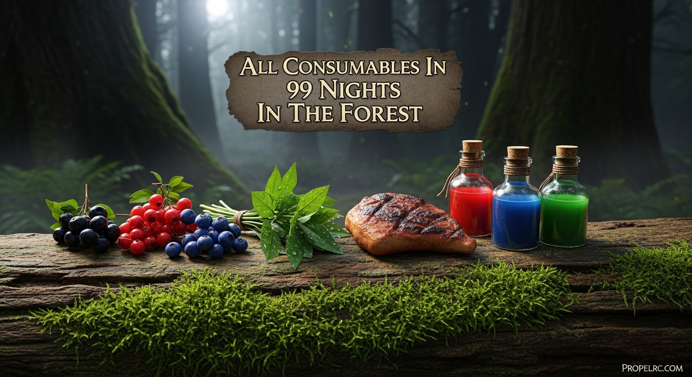 All Consumables In 99 Nights In The Forest July 2026