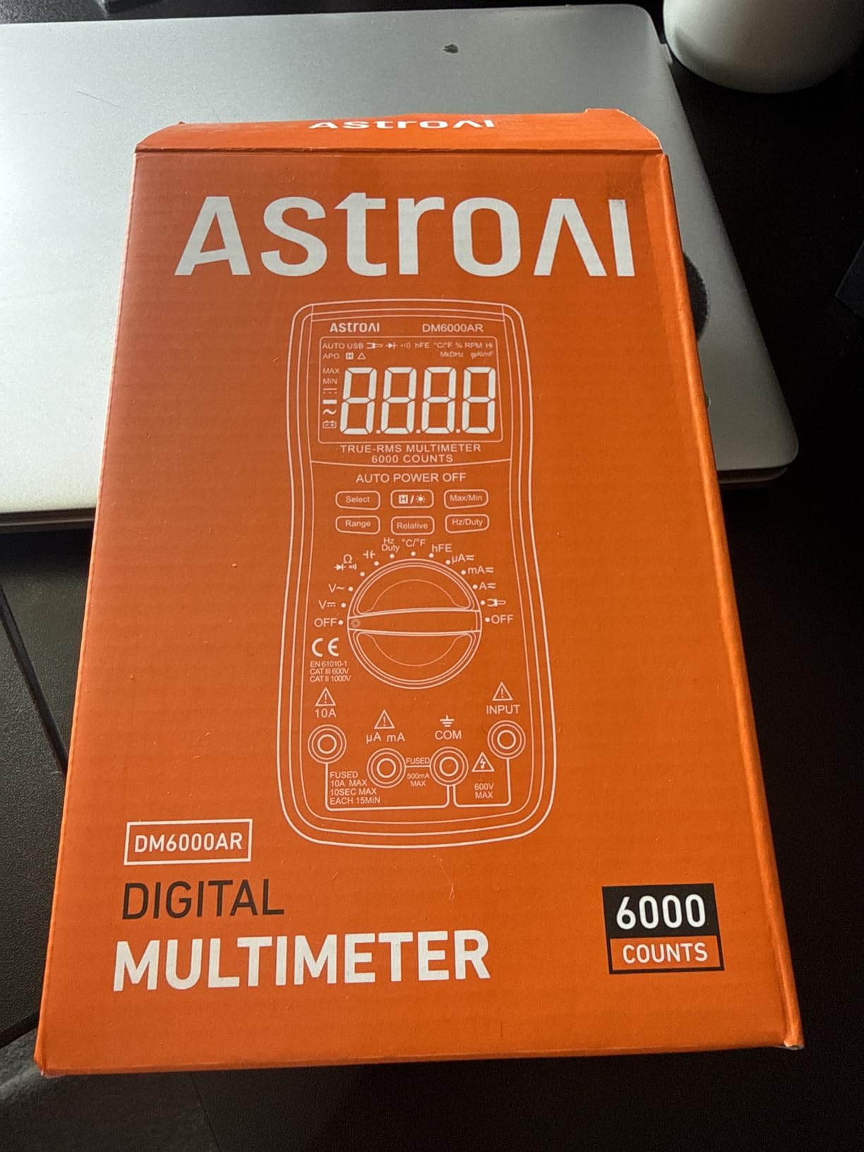 AstroAI Digital Multimeter and Analyzer TRMS 6000 Counts Volt Meter Ohmmeter Auto-Ranging Tester; Accurately Measures Voltage Current Resistance Diodes Continuity Duty-Cycle Capacitance Temperature Customer Review AstroAI Digital Multimeter and Analyzer TRMS 6000 Counts Volt Meter Ohmmeter Auto-Ranging Tester; Accurately Measures Voltage Current Resistance Diodes Continuity Duty-Cycle Capacitance Temperature - Customer Photo 2