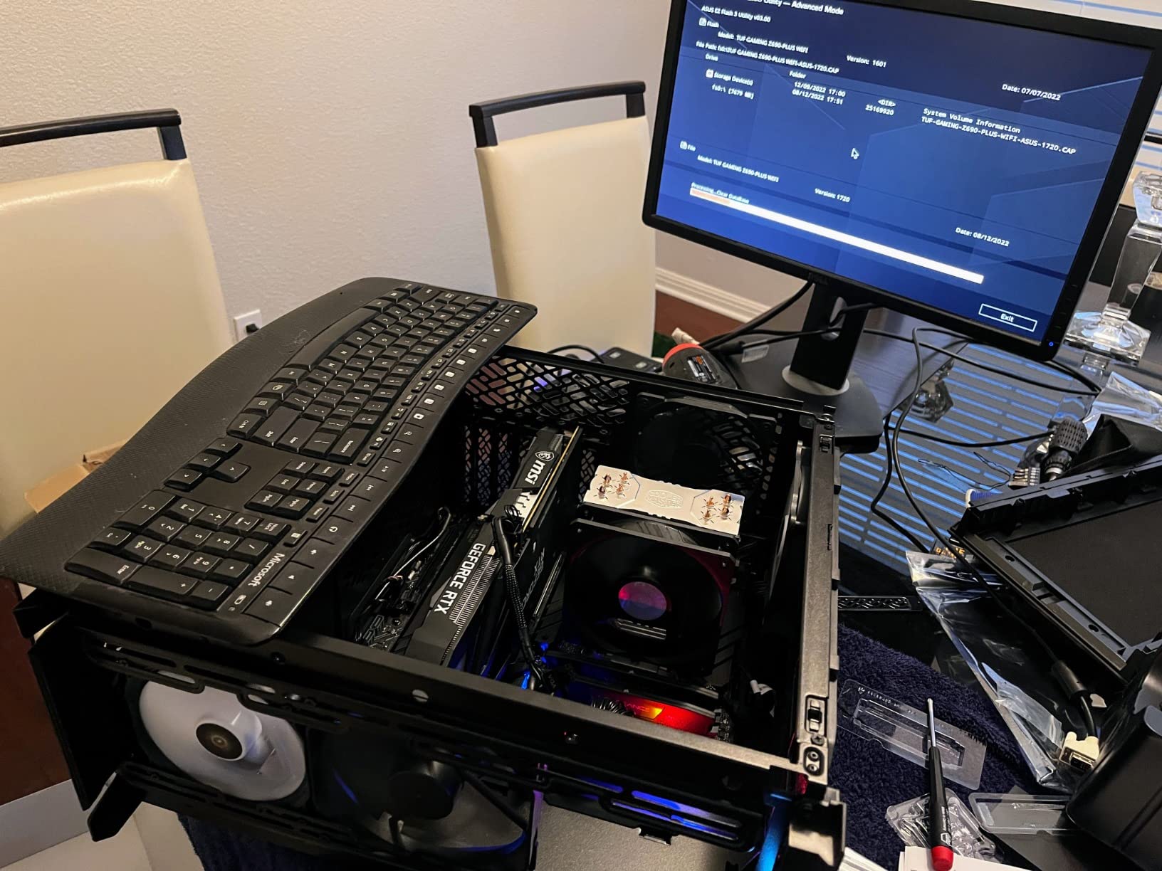 ASUS TUF Gaming Z690-Plus LGA 1700(Intel12th Gen) ATX Motherboard(PCIe 5.0,DDR5,4xNVMe SSD,14+2 Power Stages,WiFi 6,2.5Gb LAN,Front USB 3.2 Gen 2 Type-C Ports,Thunderbolt 4) Customer Review ASUS TUF Gaming Z690-Plus LGA 1700(Intel12th Gen) ATX Motherboard(PCIe 5.0,DDR5,4xNVMe SSD,14+2 Power Stages,WiFi 6,2.5Gb LAN,Front USB 3.2 Gen 2 Type-C Ports,Thunderbolt 4) - Customer Photo 1