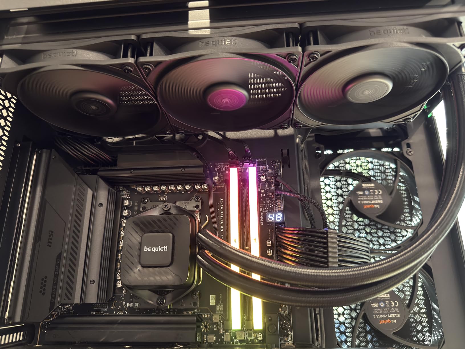be quiet! Pure Loop 2 FX 360mm, CPU Liquid Cooler for Intel Core i3/i5/i7/i9 or AMD Ryzen 3/5/7/9, ARGB LED Illumination, 3X Light Wings PWM high-Speed Fan -BW015 customer photo 2