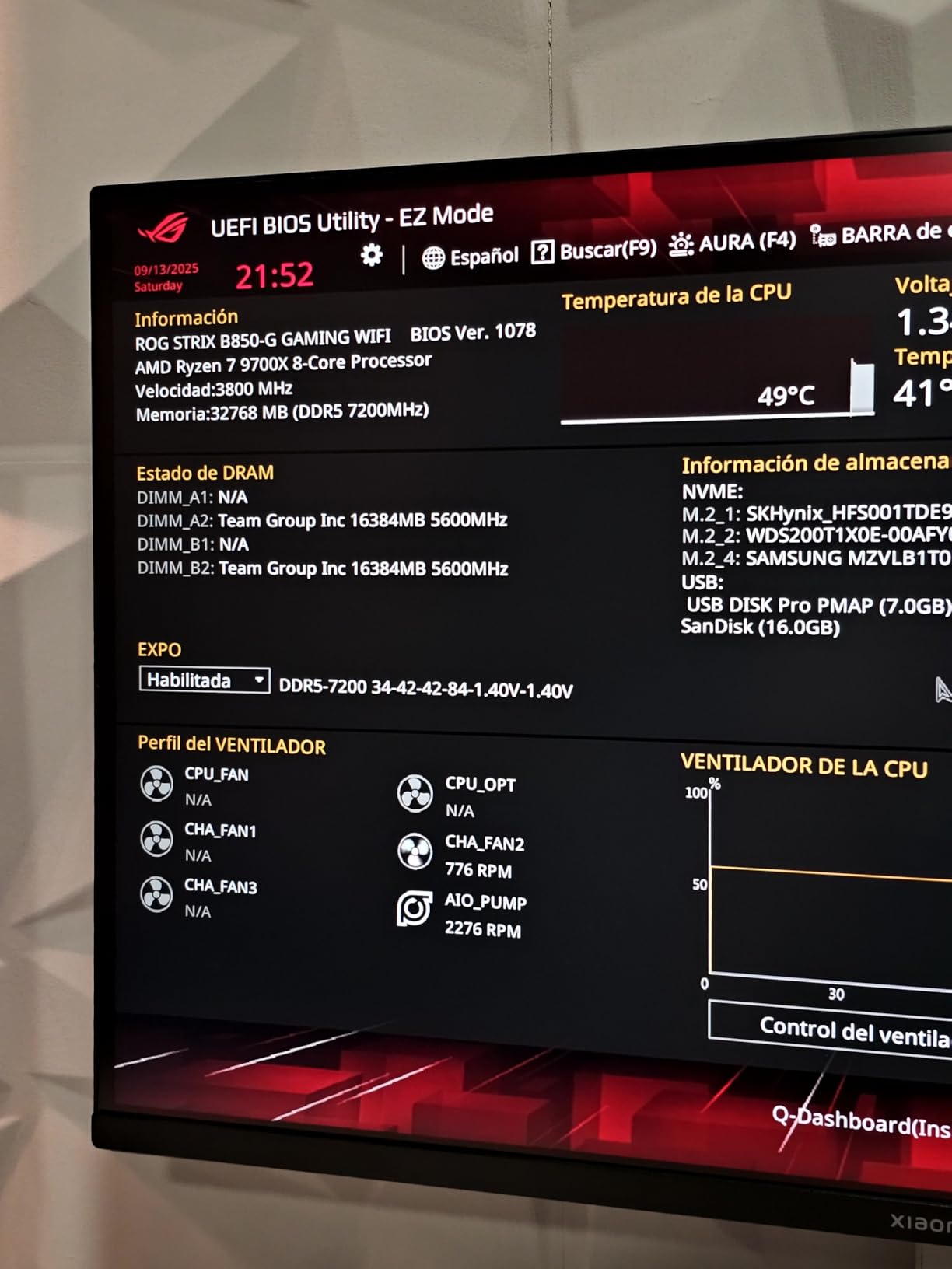 ASUS ROG Strix B850-A Gaming WiFi AMD AM5 B850 ATX Motherboard 14+2+2 Power Stages, DDR5 AEMP, 2.5G LAN, WiFi 7 with Q-Antenna, 4X M.2, PCIe® 5.0, USB 20Gbps Type-C, AI Networking II, ASUS AI Advisor Customer Review ASUS ROG Strix B850-A Gaming WiFi AMD AM5 B850 ATX Motherboard 14+2+2 Power Stages, DDR5 AEMP, 2.5G LAN, WiFi 7 with Q-Antenna, 4X M.2, PCIe® 5.0, USB 20Gbps Type-C, AI Networking II, ASUS AI Advisor - Customer Photo 2