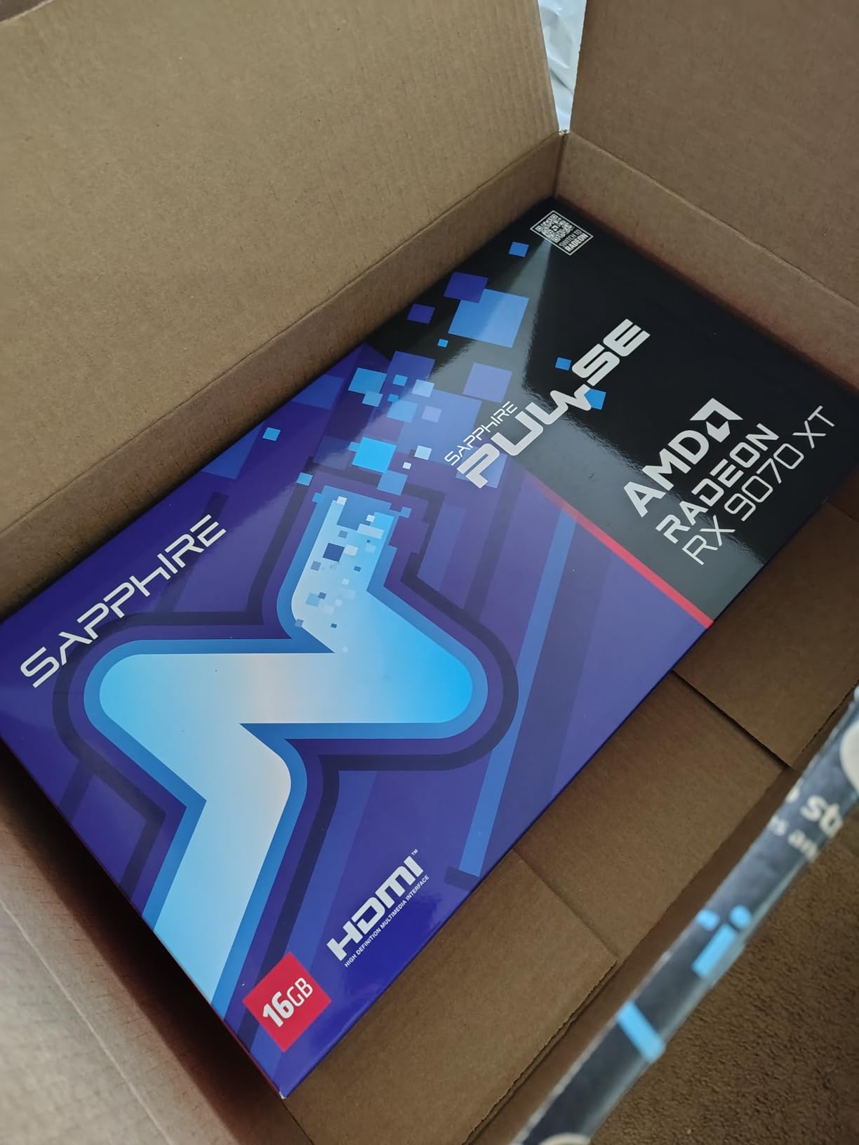 11348-03-20G Pulse AMD Radeon RX 9070 XT Gaming Graphics Card with 16GB GDDR6, AMD RDNA 4 customer photo 1