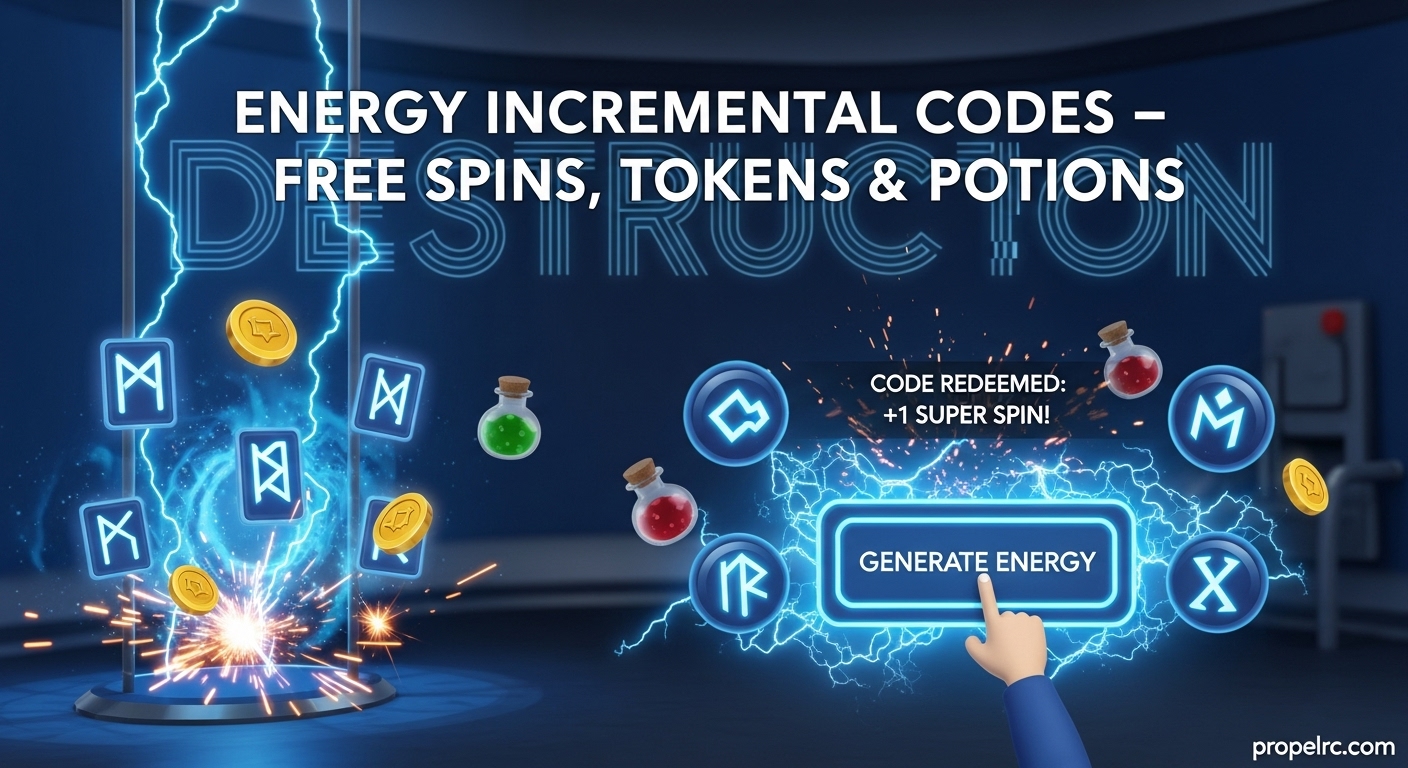 Energy Incremental Codes Free Spins & Tokens July 2026