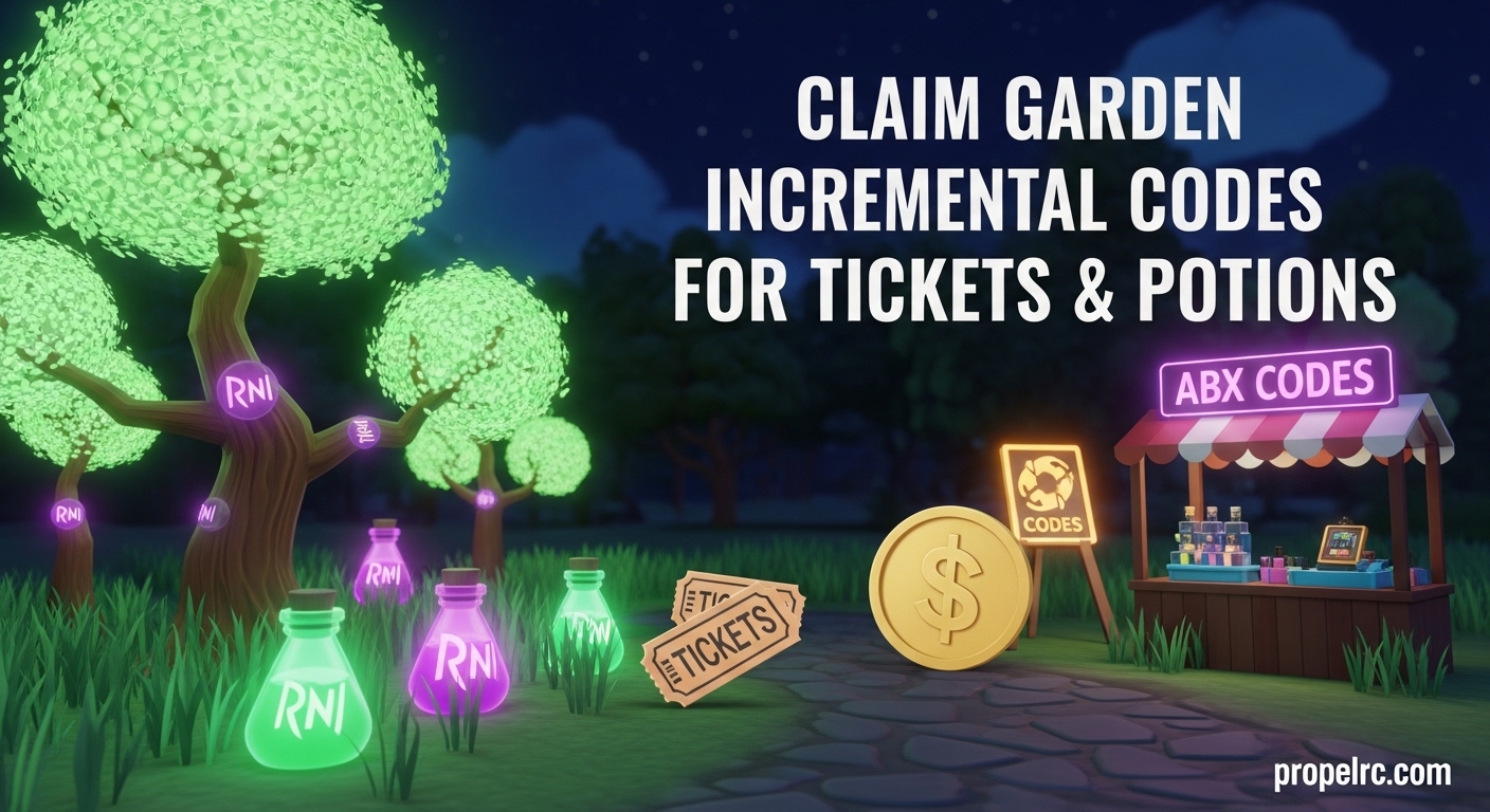 Garden Incremental Codes July 2026 – Working List