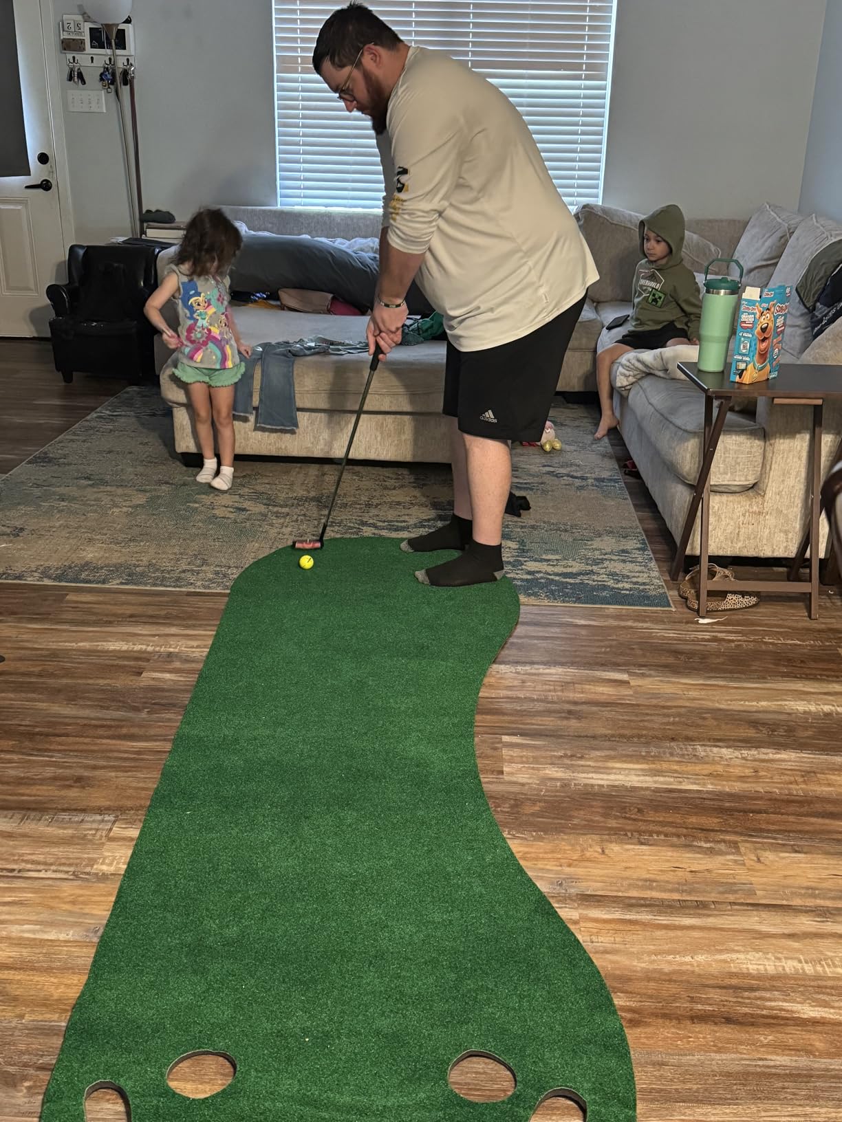 PUTT-A-BOUT Grassroots Par Three Putting Green (9-feet x 3-feet) customer photo 2