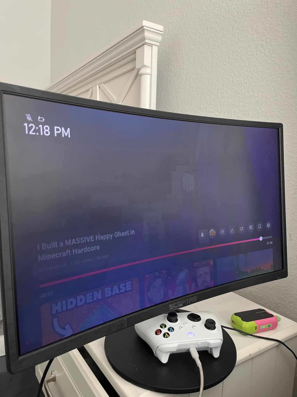 Sceptre Curved 24-inch Gaming Monitor 1080p R1500 98% sRGB HDMI x2 VGA Build-in Speakers, VESA Wall Mount Machine Black (C248W-1920RN Series) customer photo 2