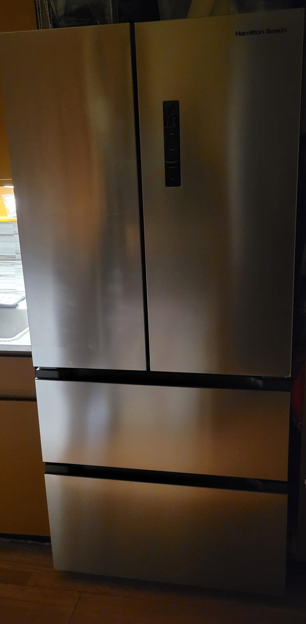 Hamilton Beach HBFR1504 Full Size Counter Depth Refrigerator with Two Freezer Drawers, 17.9 cu ft, Stainless customer photo 2