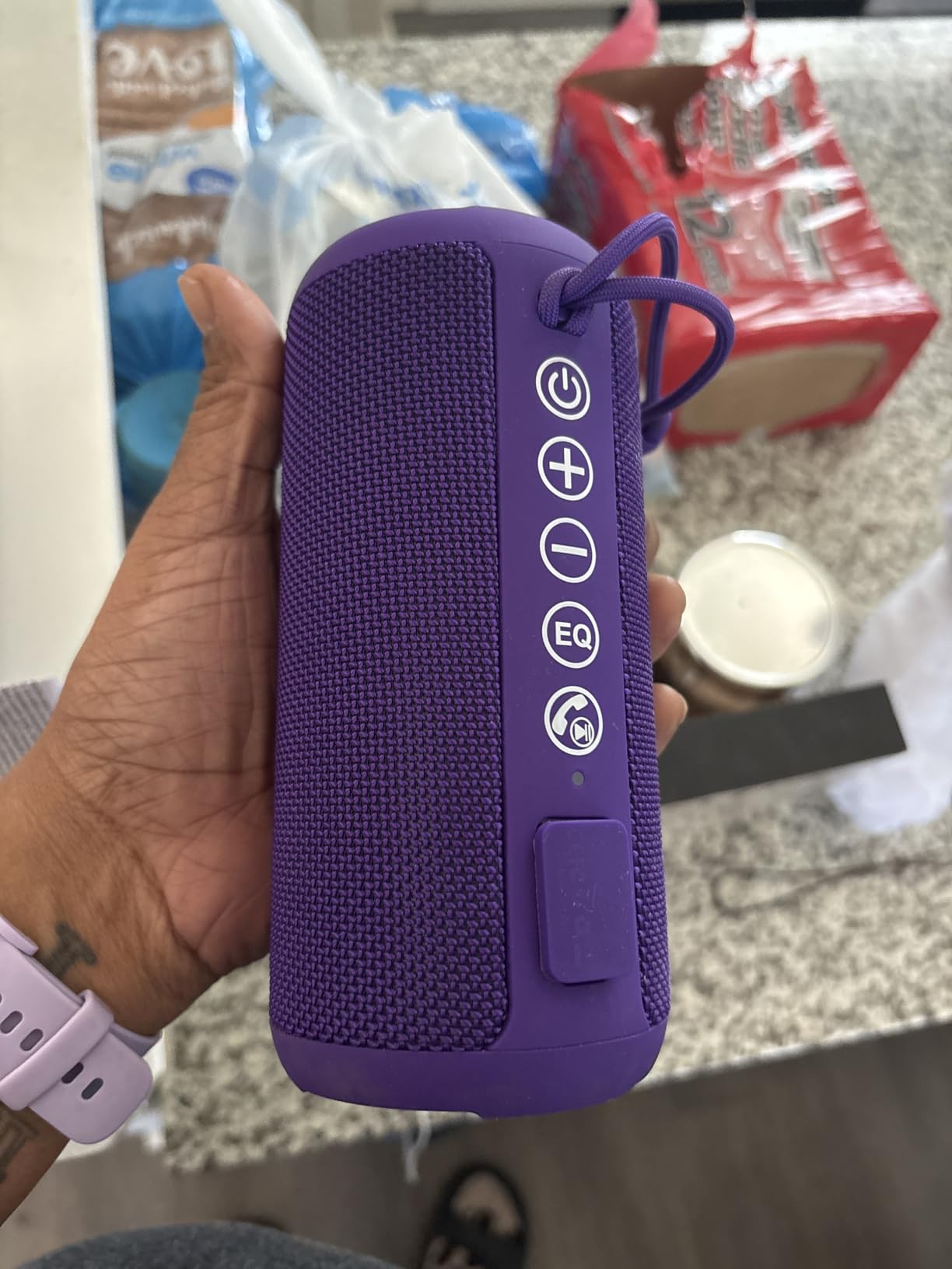 Ortizan Portable Bluetooth Speaker (1st Gen), IPX7 Waterproof, Wireless, Big Sound and Deep Bass, TWS Pairing, 30Hrs of Playtime, for Home/Party/Outdoor/Beach, Birthday Gifts for Men Women - Black customer photo 2