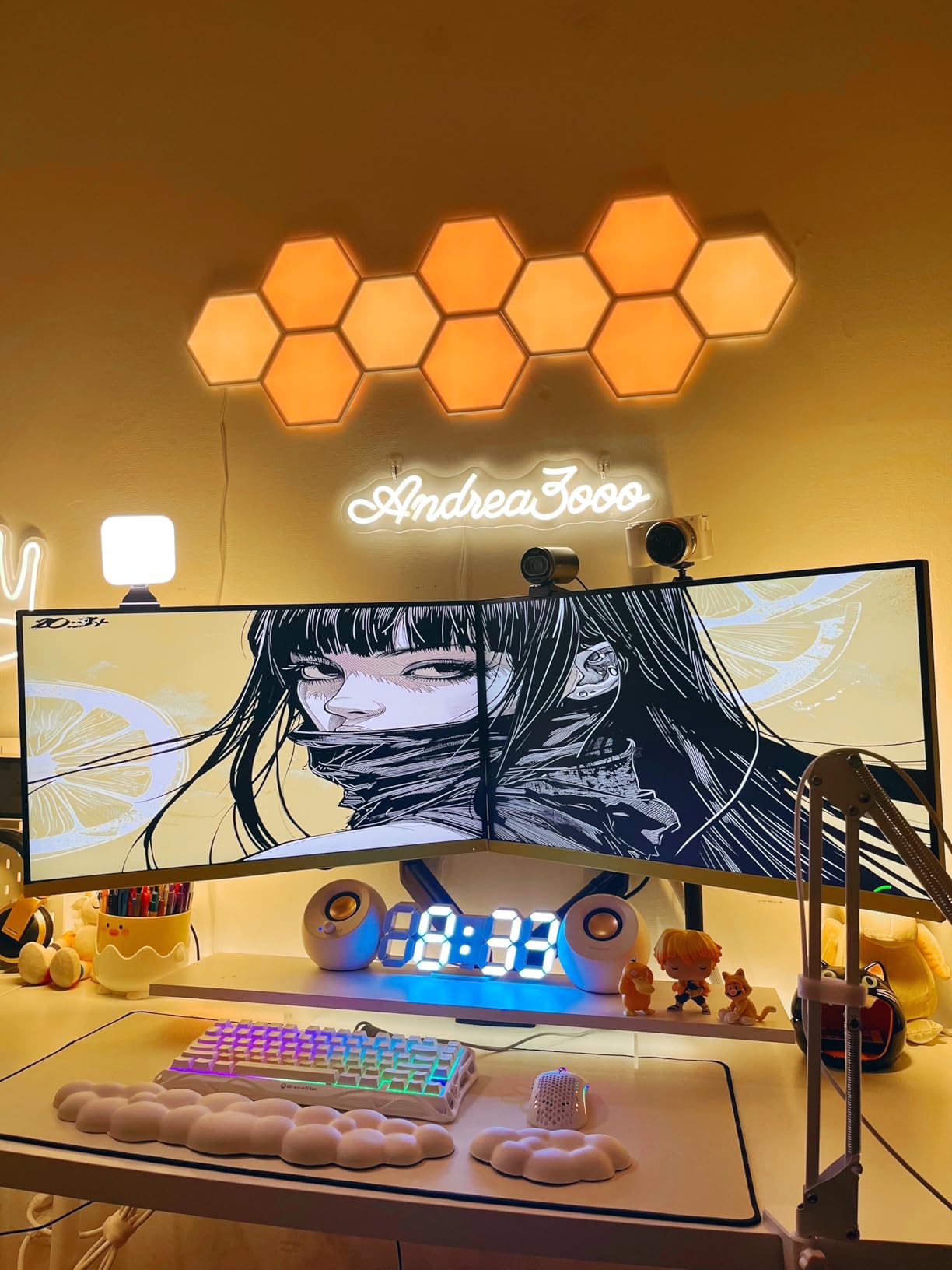 Govee Glide Hexa Light Panels, RGBIC Hexagon LED Wall Lights customer photo 2