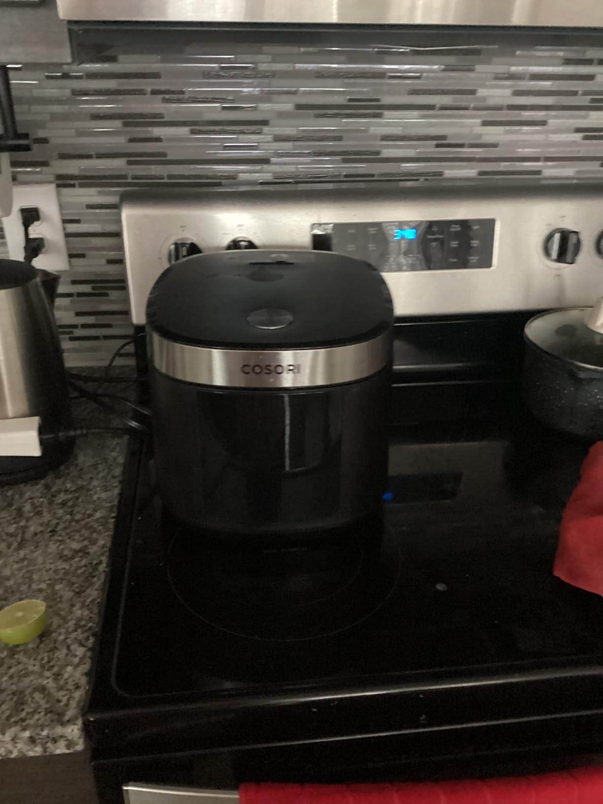 Cosori Rice Cooker 10 Cup, 24h Keep Warm, Non-stick Ceramic Inner Pot, 18 Functions Fuzzy Logic Rice Maker with Stainless Steel Steamer Basket, Saute, Slow Cooker, Black customer photo 2
